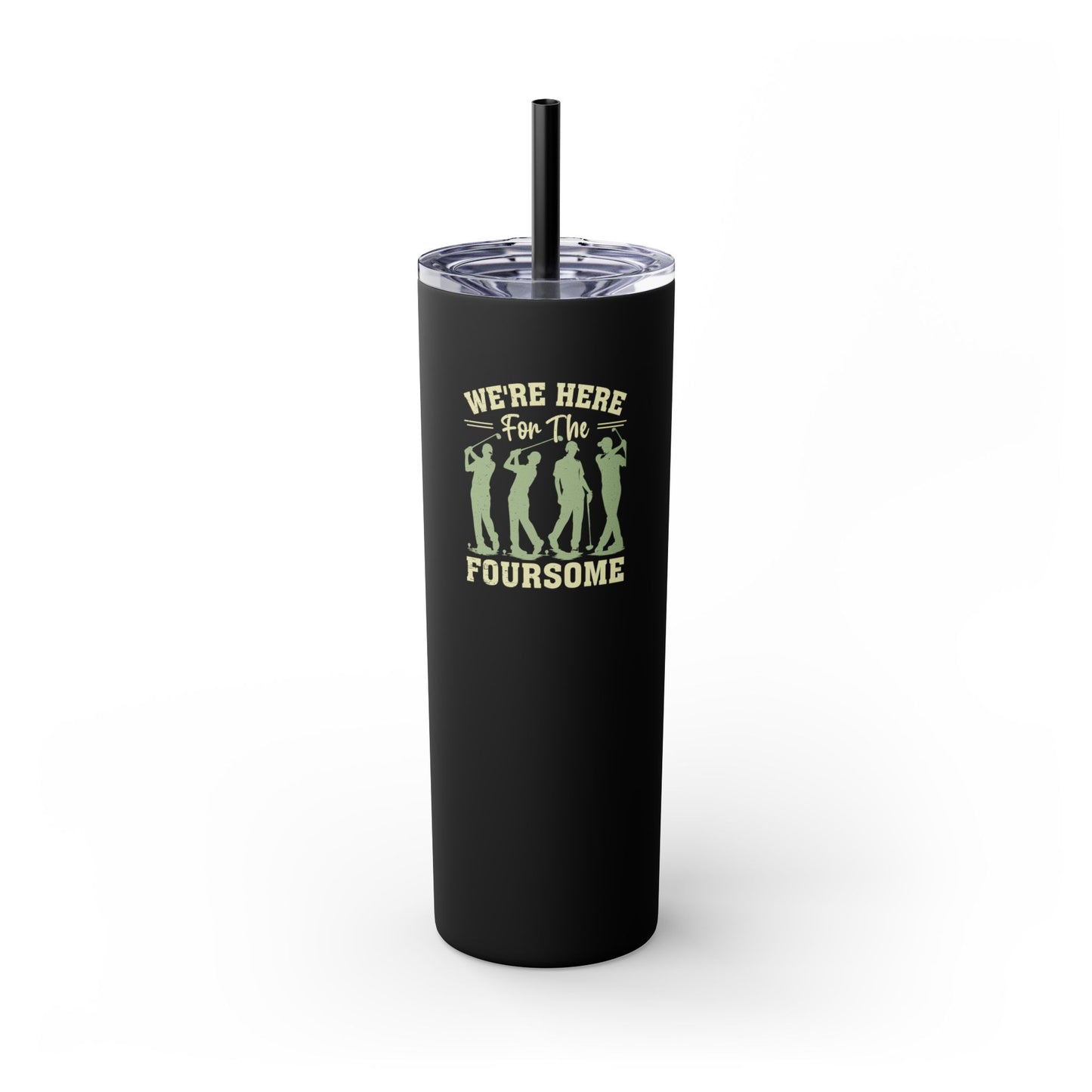 Golf Foursome - Skinny Tumbler w/Straw
