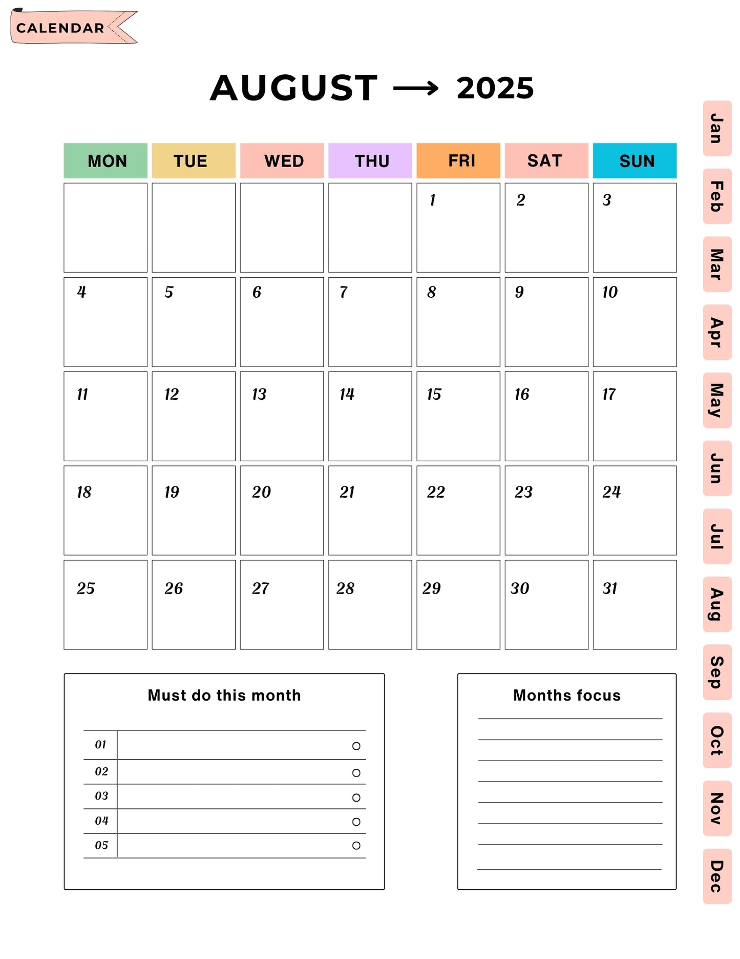 2025 Moon & Astrology Planner | Lunar Calendar & Manifestation Journal