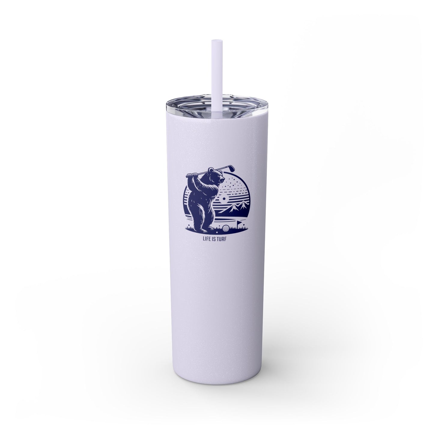 Bear Golf - Skinny Tumbler w/Straw