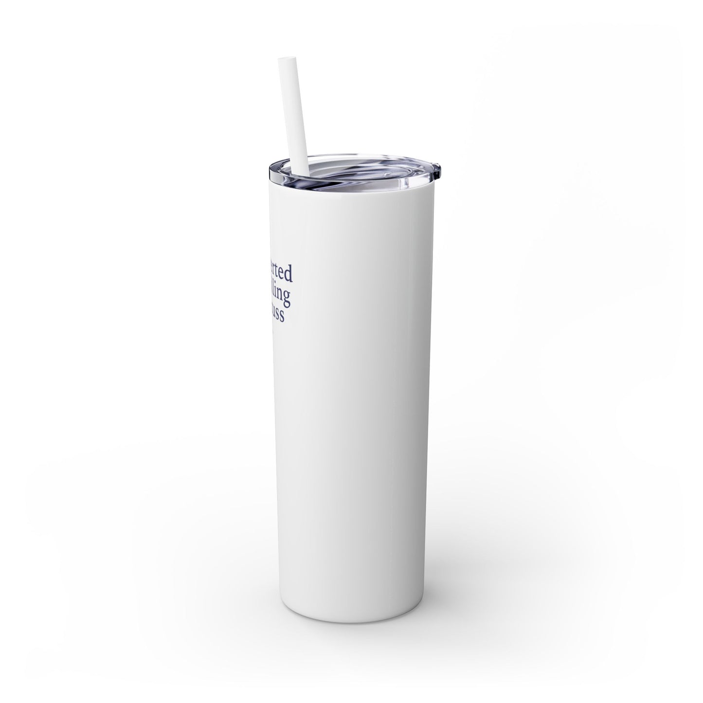 Let's Talk - Skinny Tumbler w/Straw