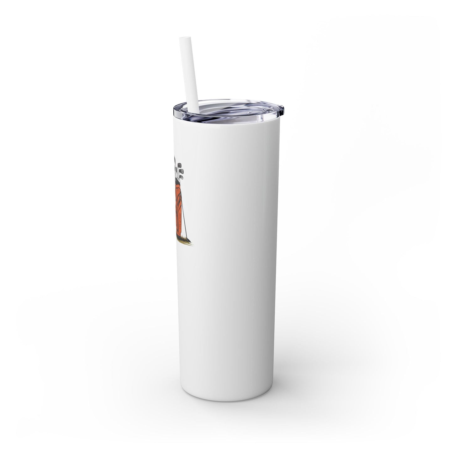 Who's Your Caddie - Skinny Tumbler w/Straw