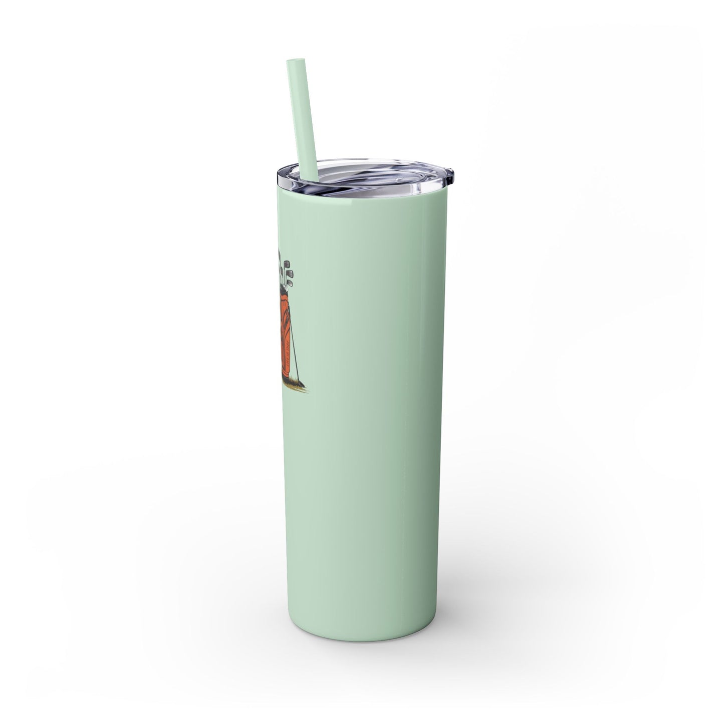Who's Your Caddie - Skinny Tumbler w/Straw