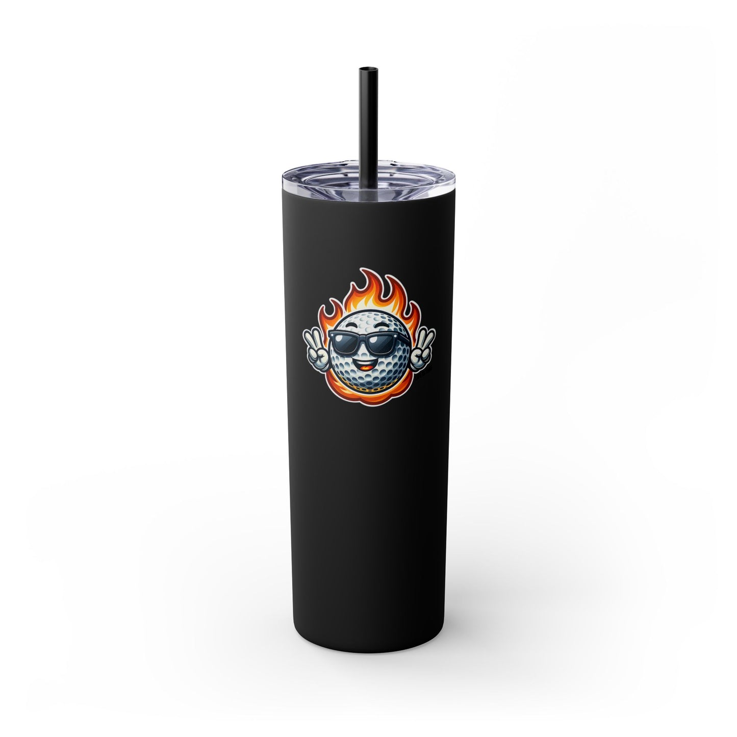 Cool Golf - Skinny Tumbler w/Straw