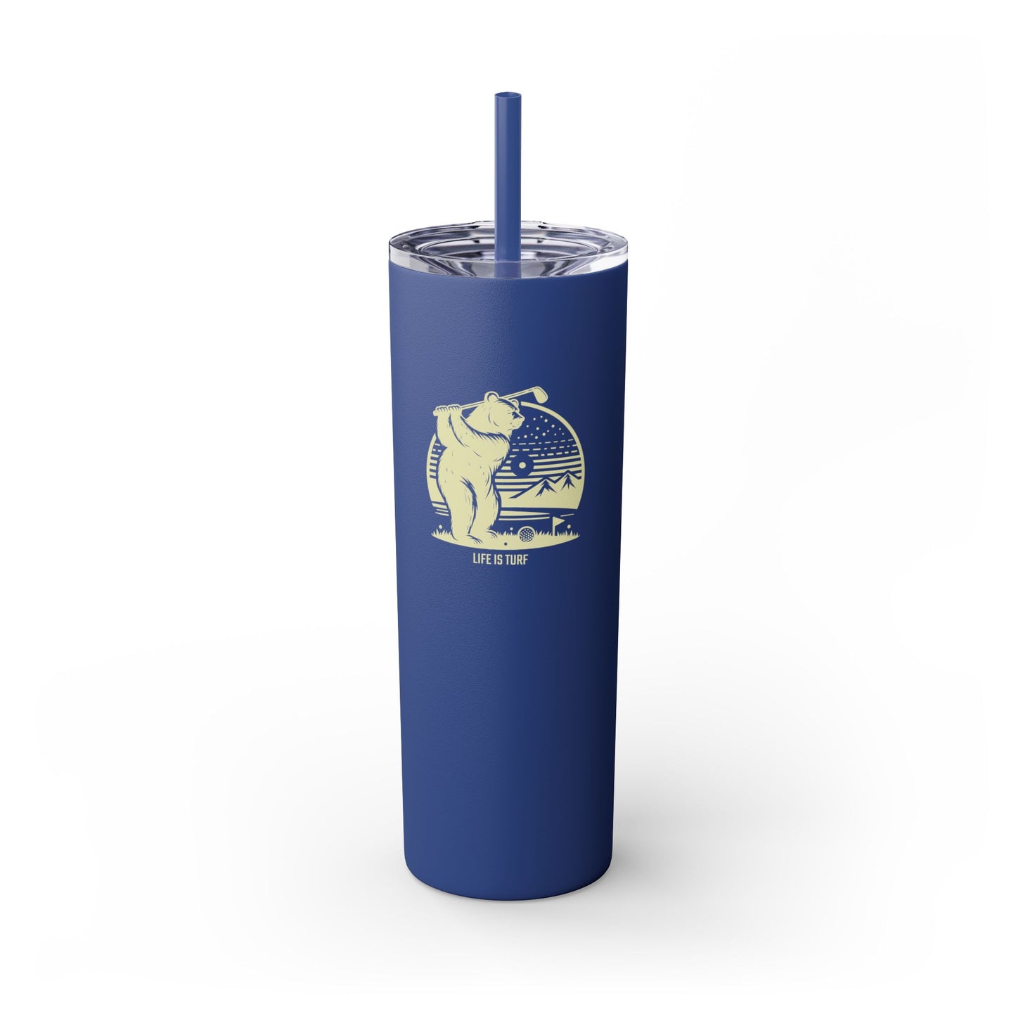 Bear Golf - Skinny Tumbler w/Straw