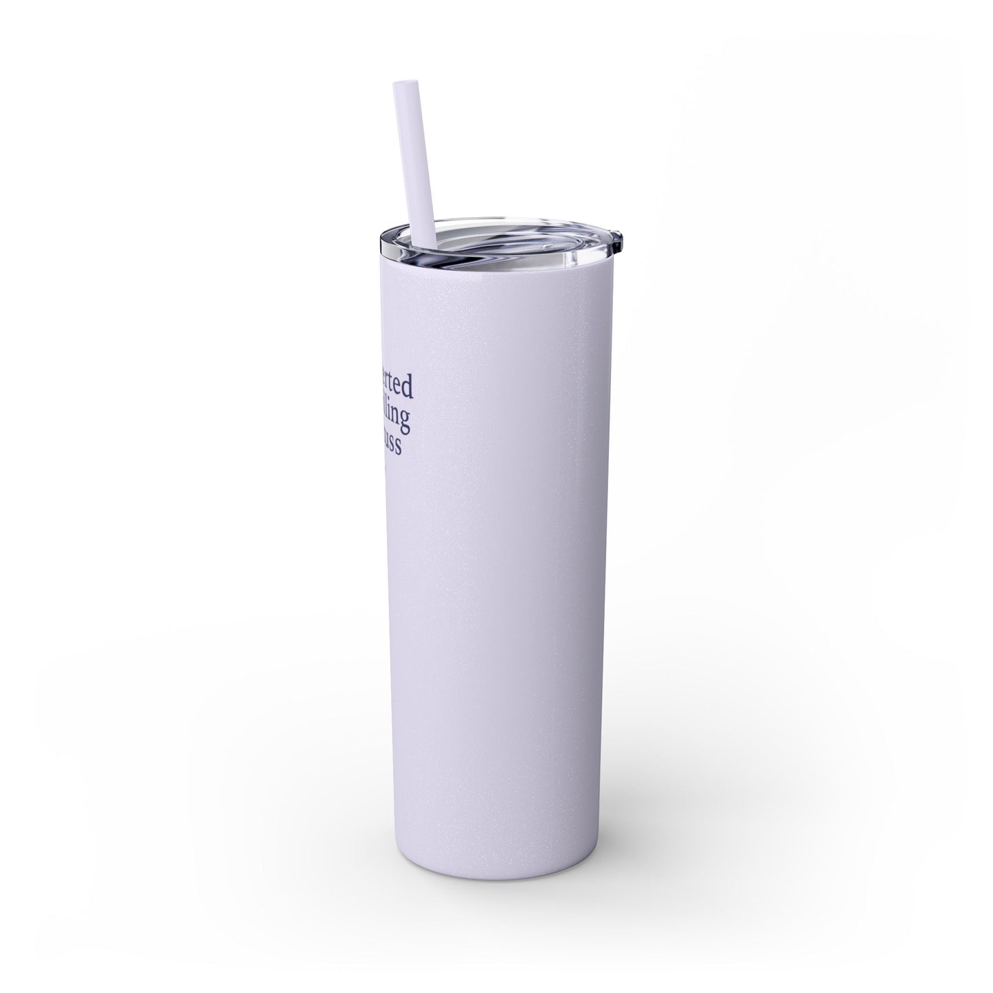 Let's Talk - Skinny Tumbler w/Straw