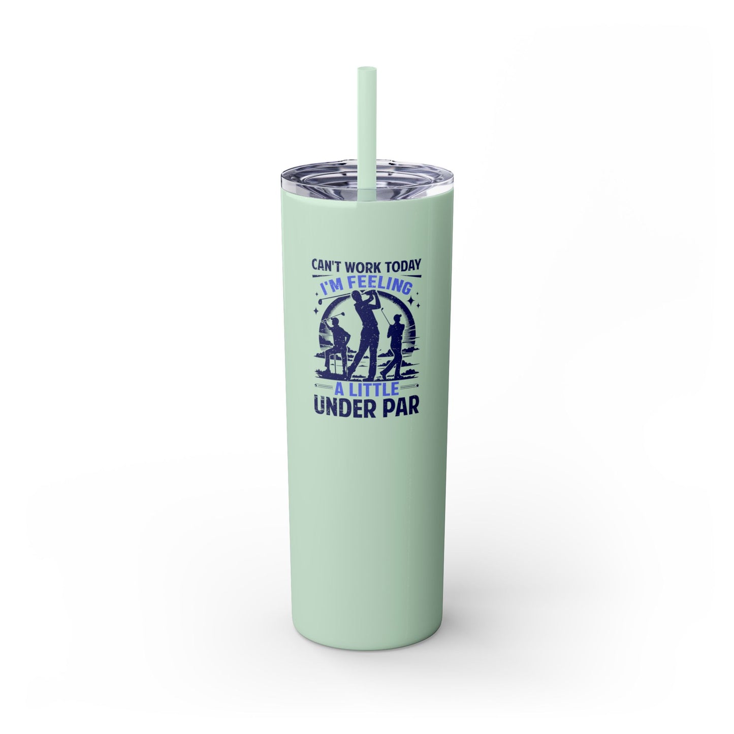 Under Par - Skinny Tumbler w/Straw