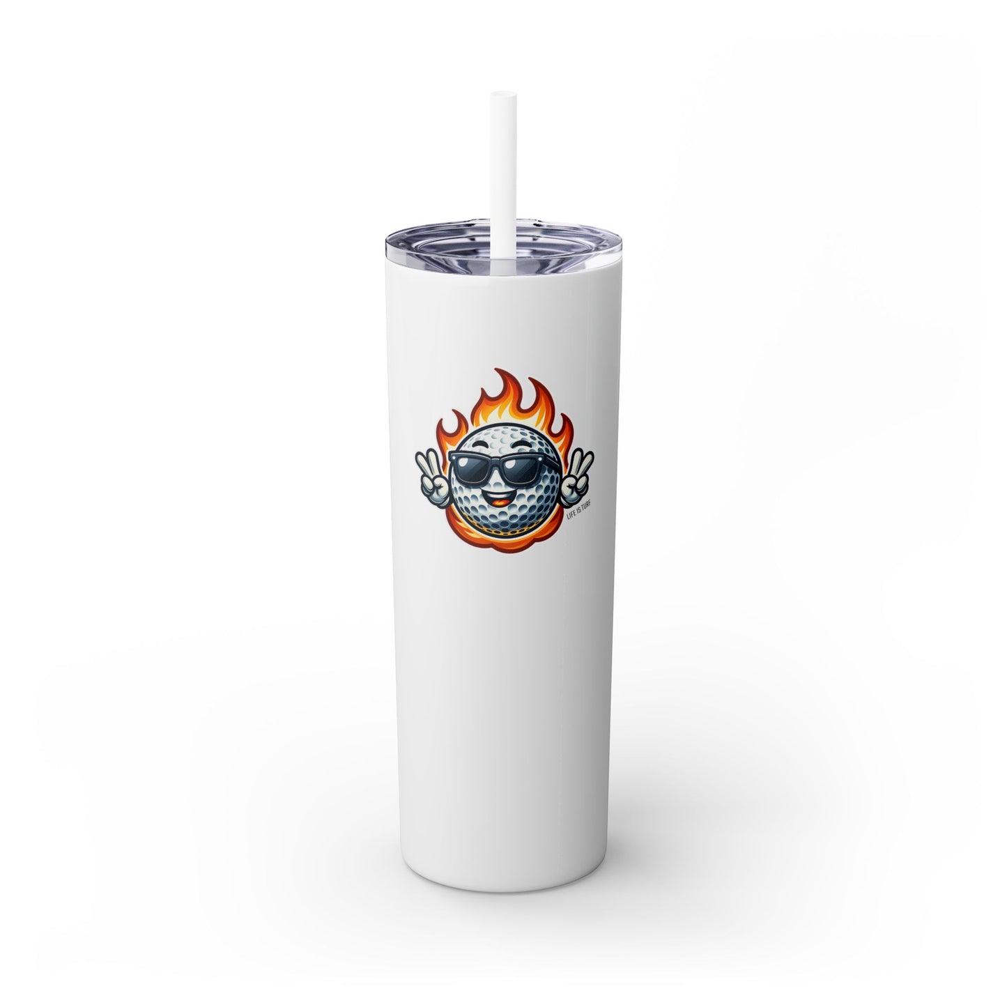 Cool Golf - Skinny Tumbler w/Straw