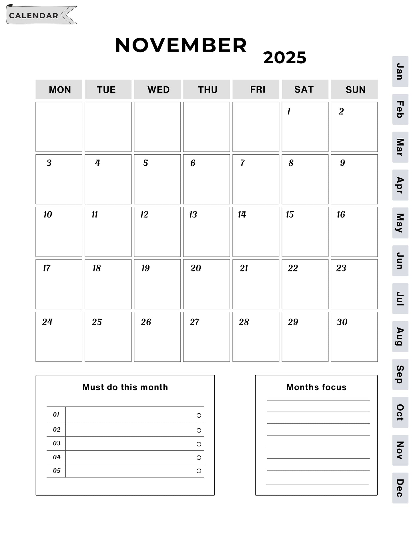 2025 365 Days Digital Planner | Plan Every Day with Purpose