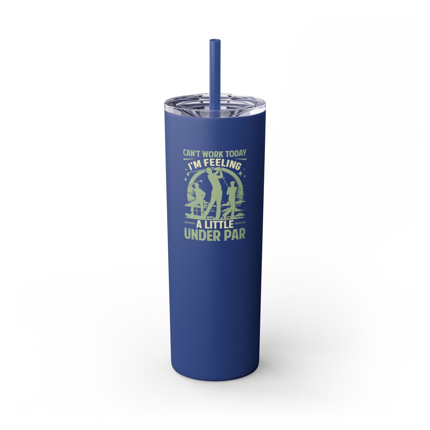 Under Par - Skinny Tumbler w/Straw