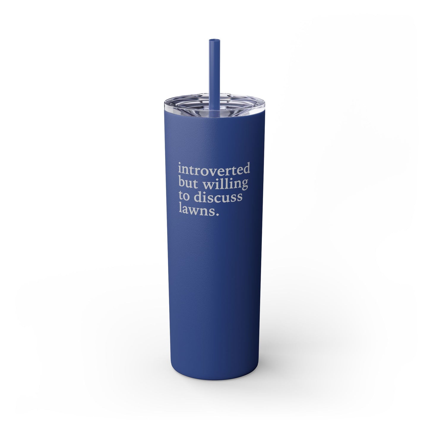 Let's Talk - Skinny Tumbler w/Straw