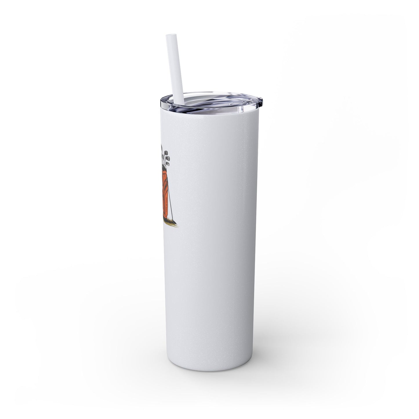 Who's Your Caddie - Skinny Tumbler w/Straw