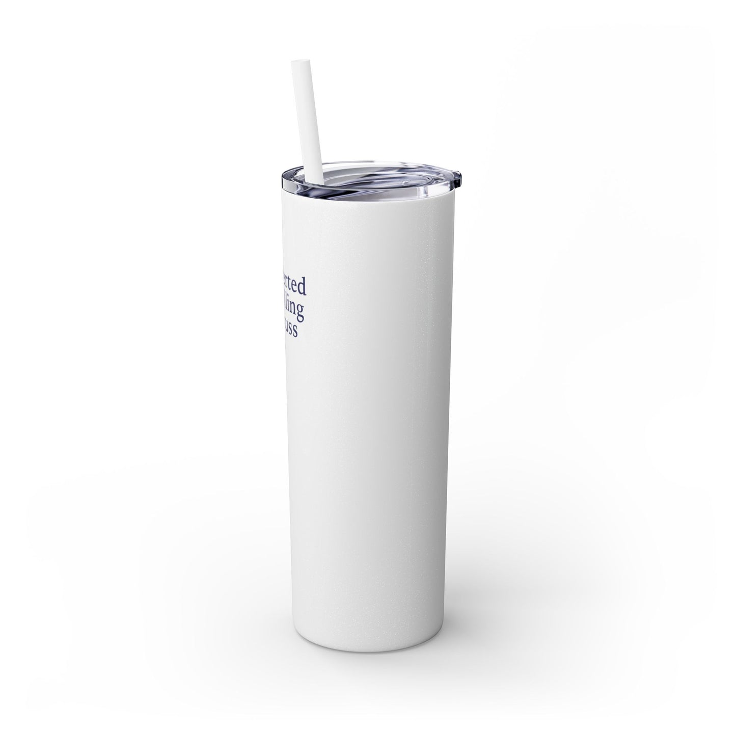 Let's Talk - Skinny Tumbler w/Straw