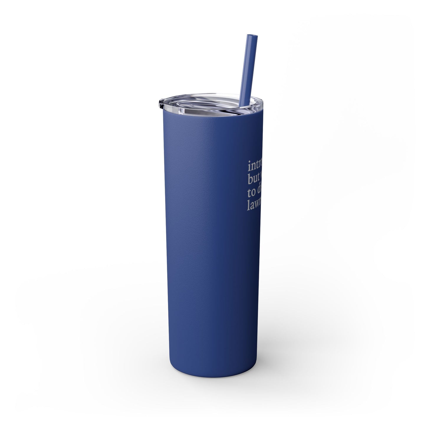 Let's Talk - Skinny Tumbler w/Straw