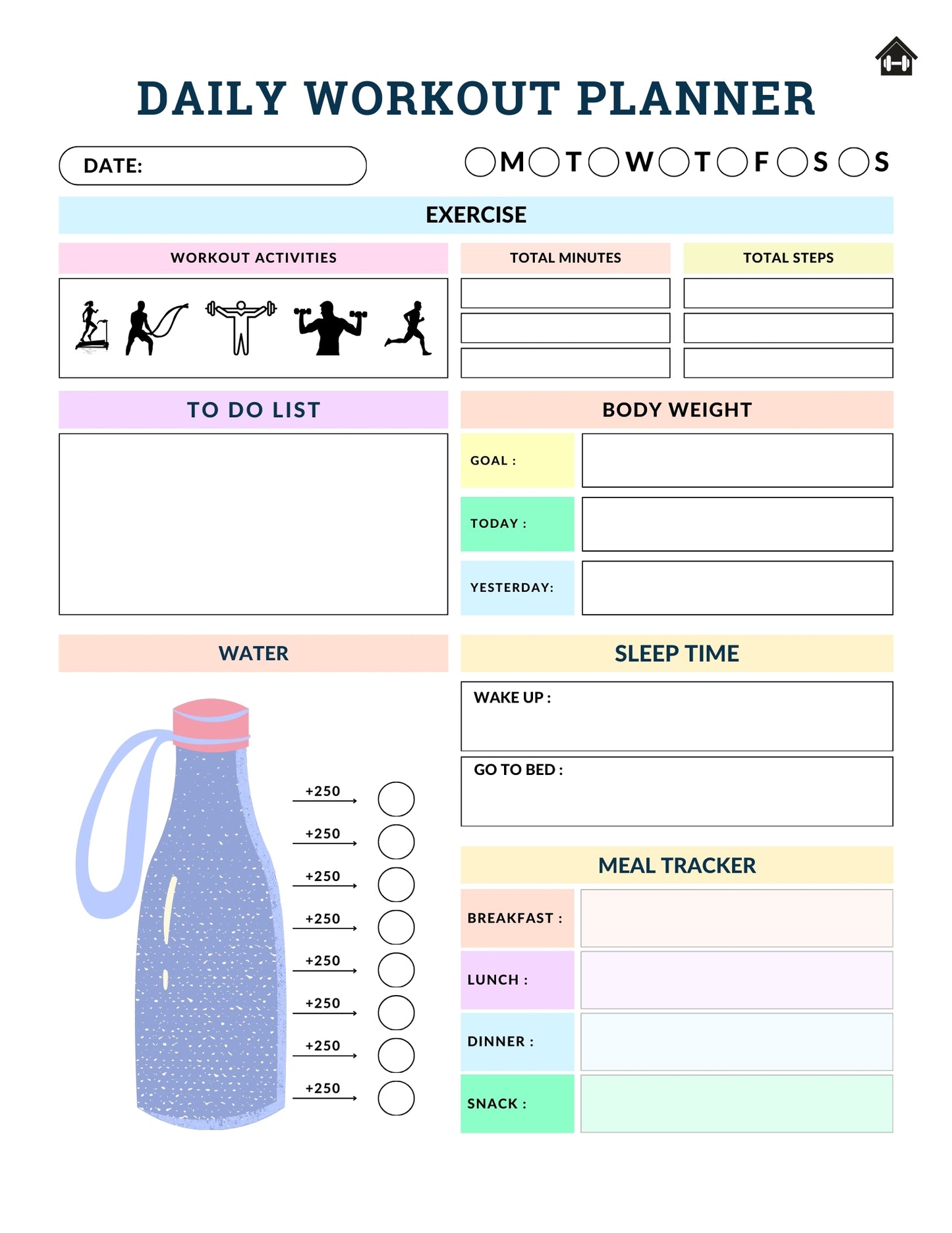 2025 Digital Fitness Planner Bundle | Your Ultimate Health & Wellness Companion