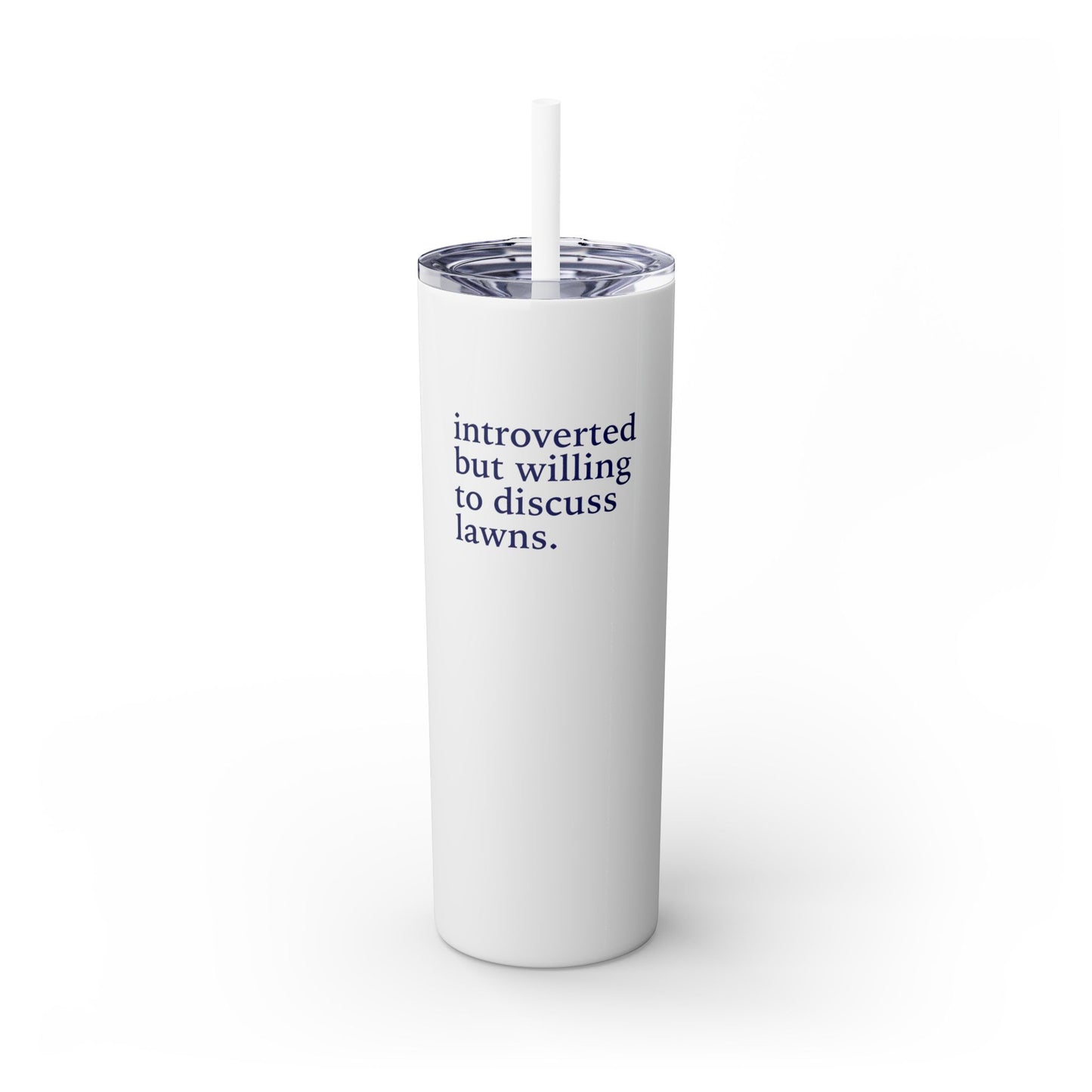 Let's Talk - Skinny Tumbler w/Straw