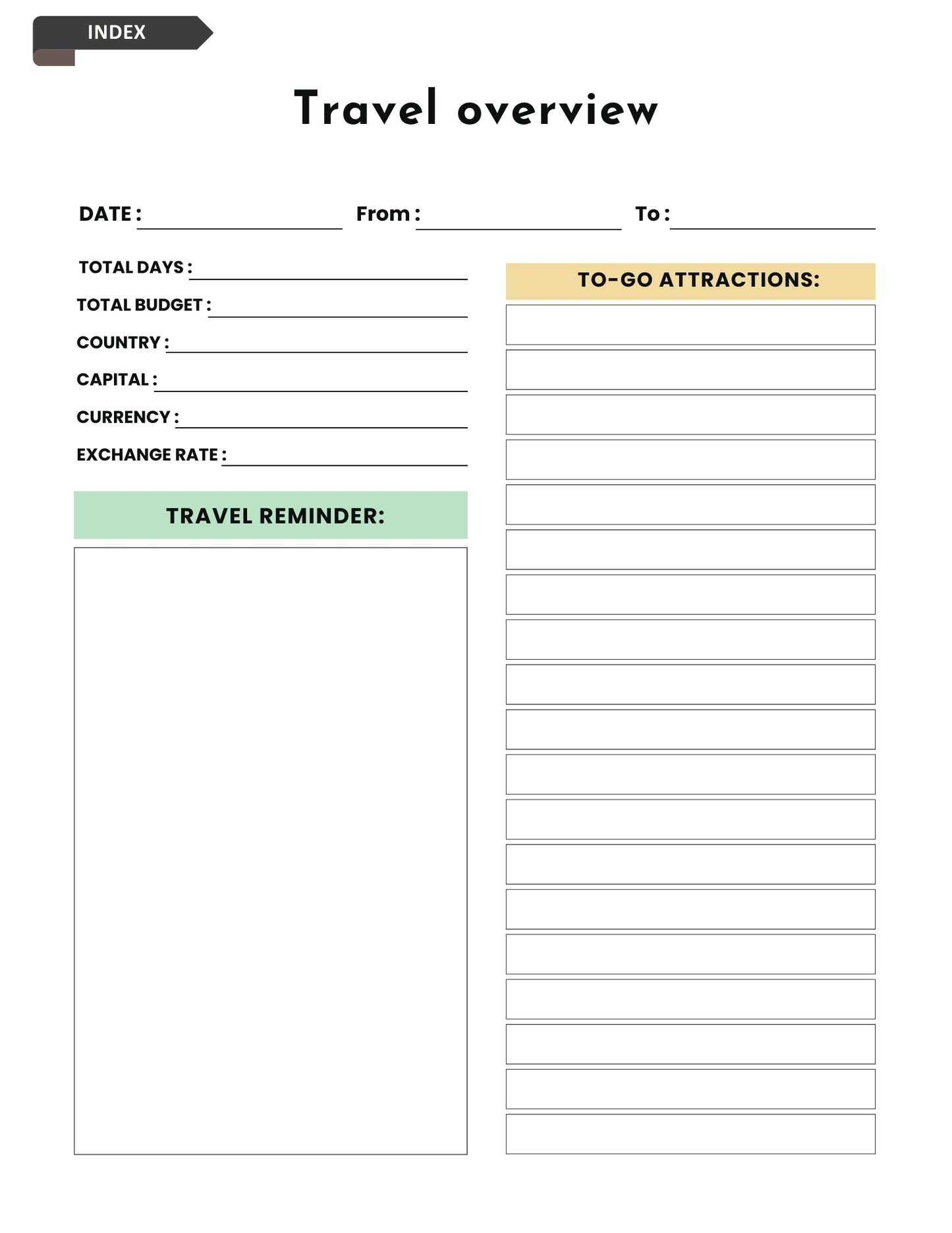 2025 Digital Travel Planner | Your Ultimate Adventure Organizer