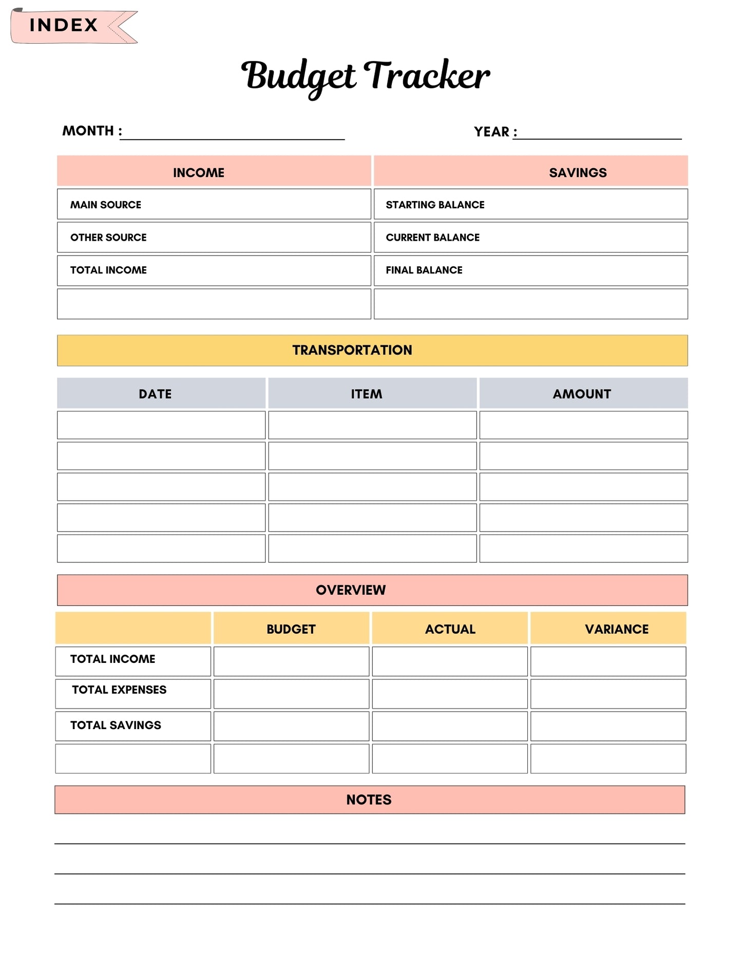 2025 Budget Planner | Master Your Money, Reach Your Goals