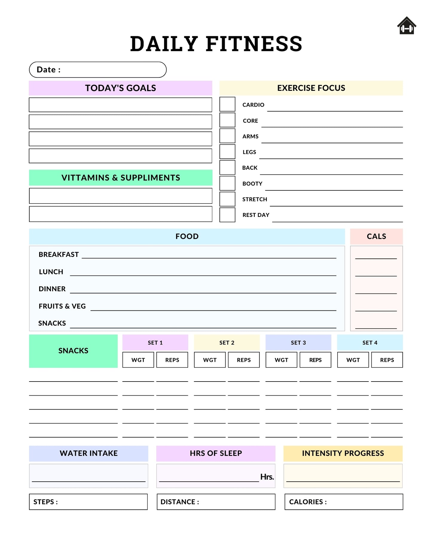 2025 Digital Fitness Planner Bundle | Your Ultimate Health & Wellness Companion