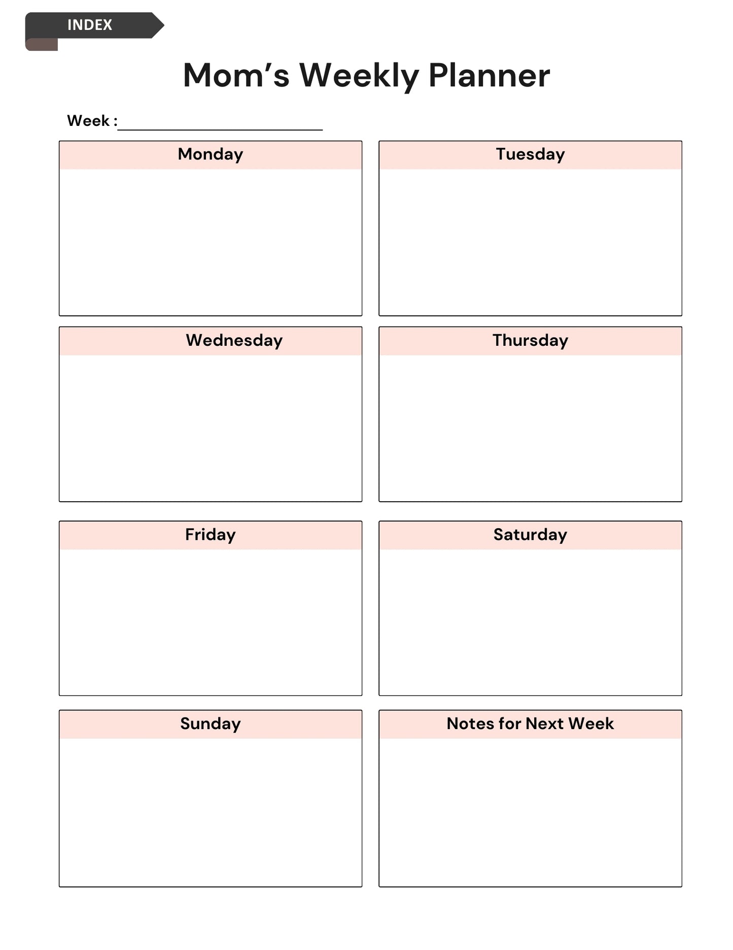 2025 Mom’s Digital Planner | Organize Life with Ease, One Day at a Time