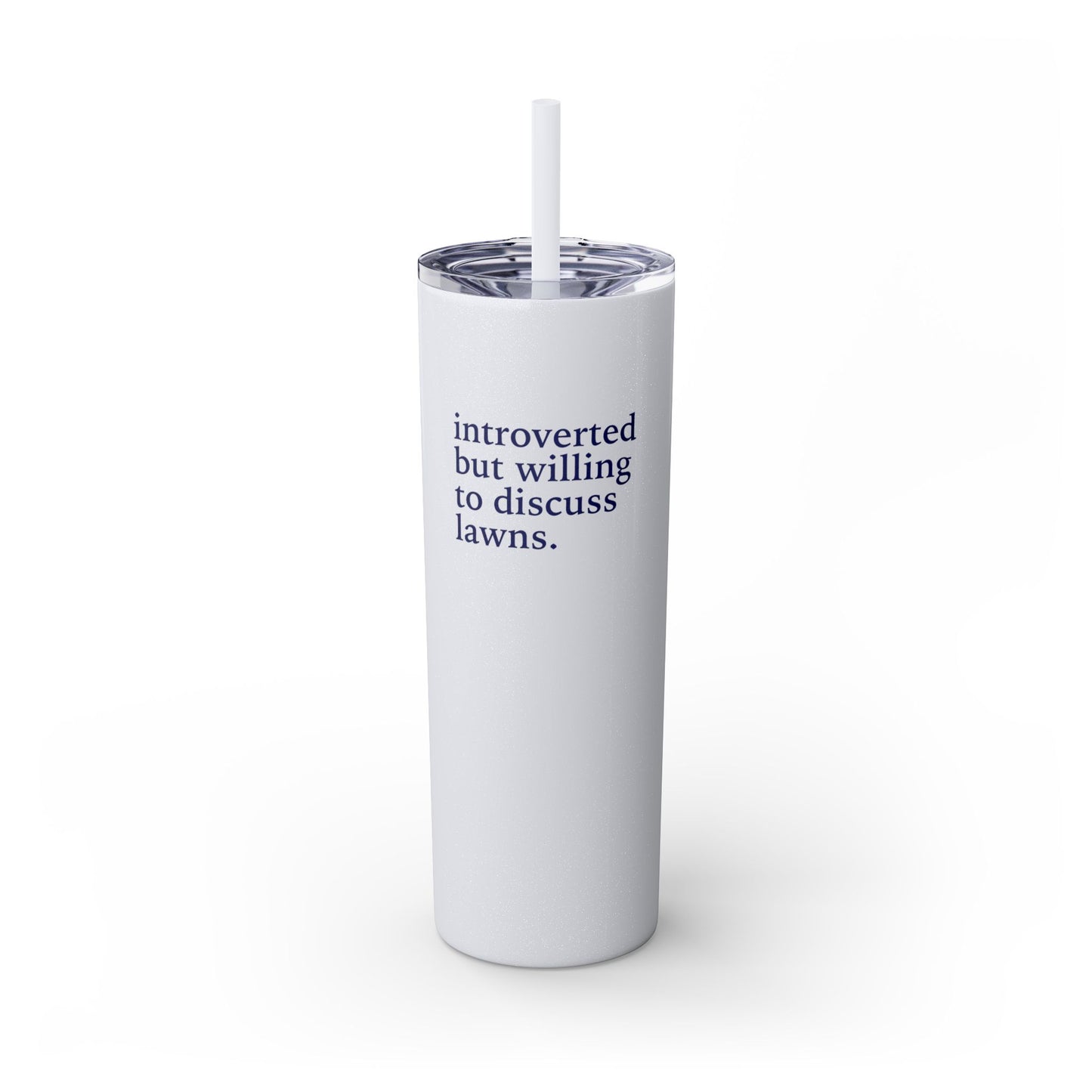 Let's Talk - Skinny Tumbler w/Straw