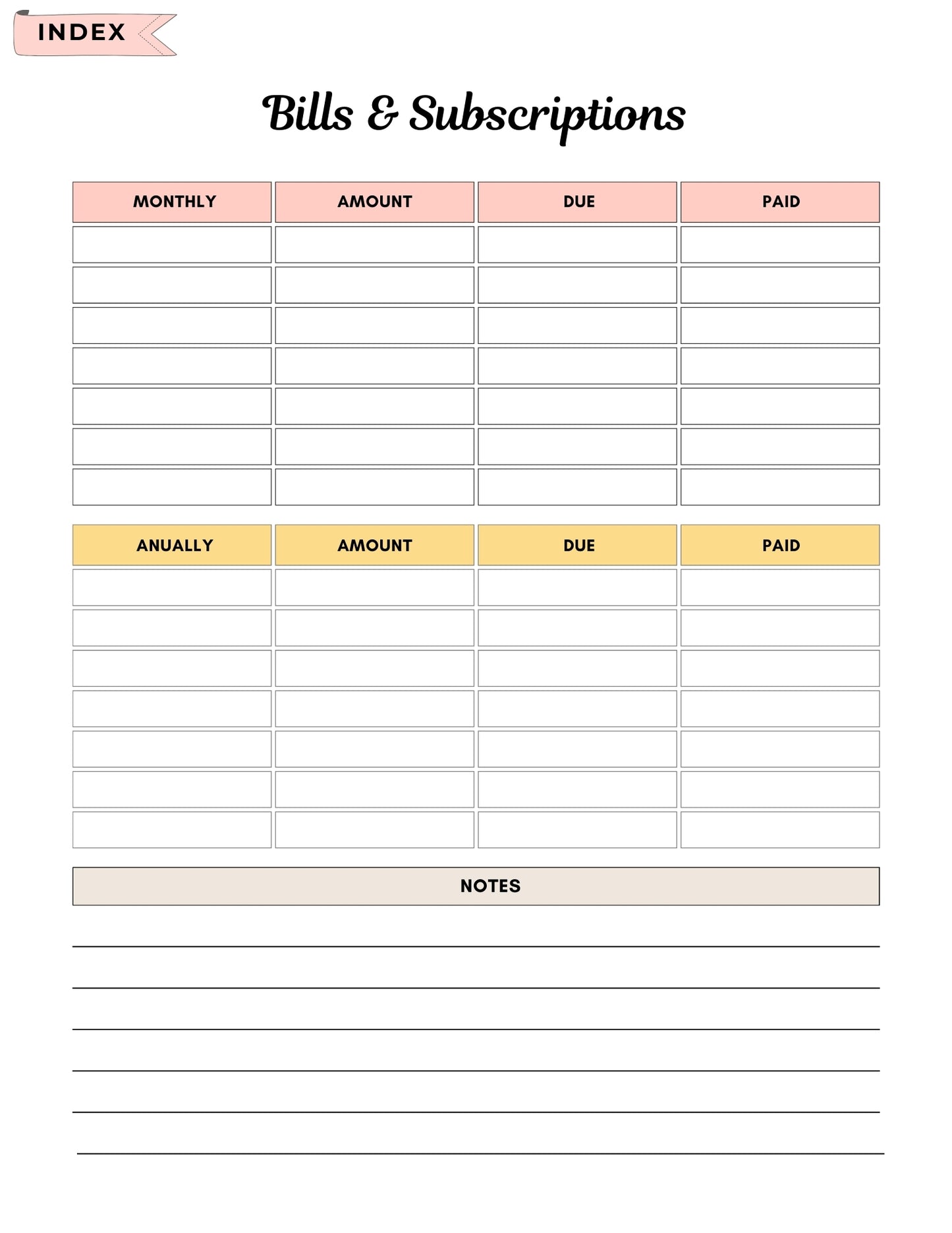 2025 Budget Planner | Master Your Money, Reach Your Goals