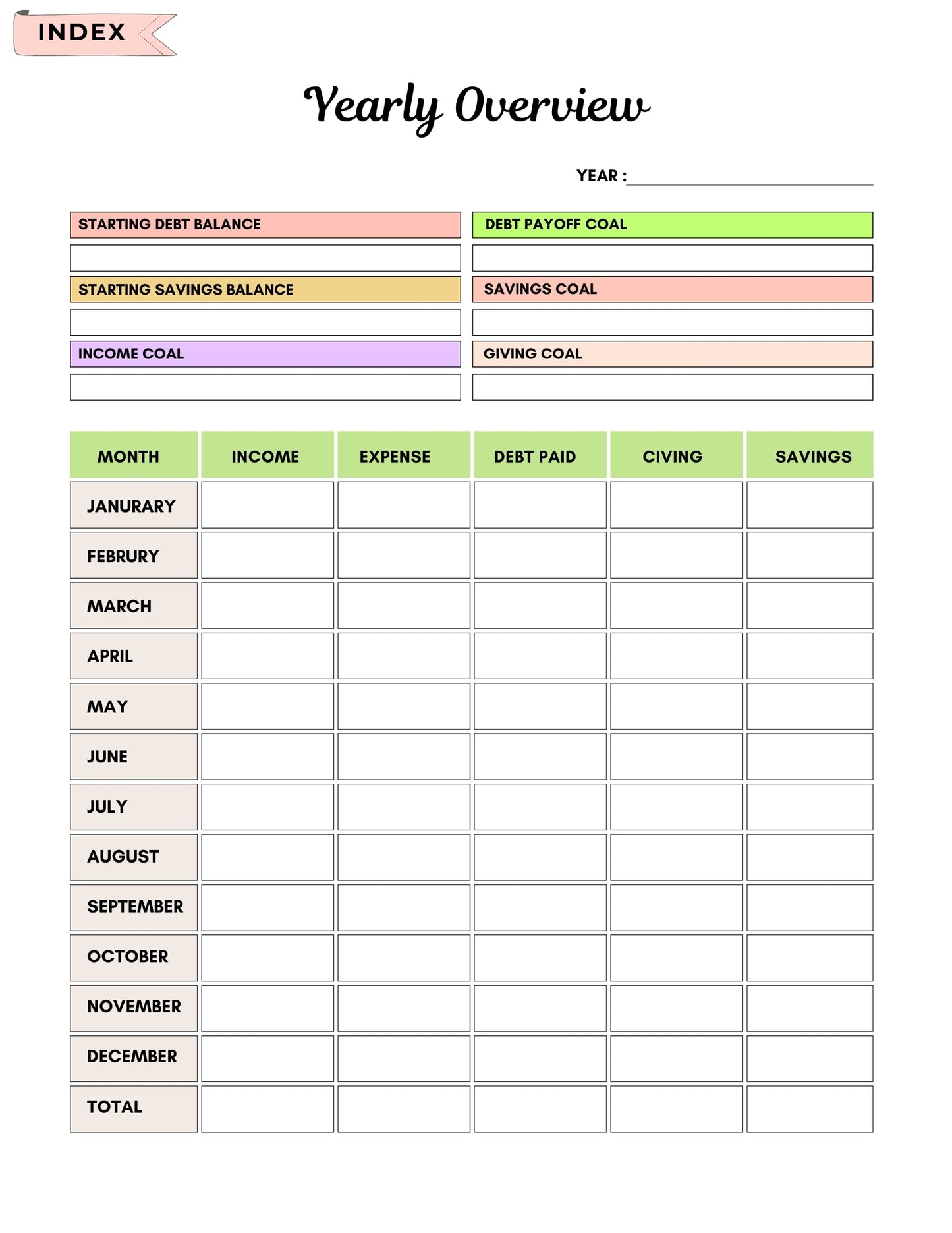 2025 Budget Planner | Master Your Money, Reach Your Goals