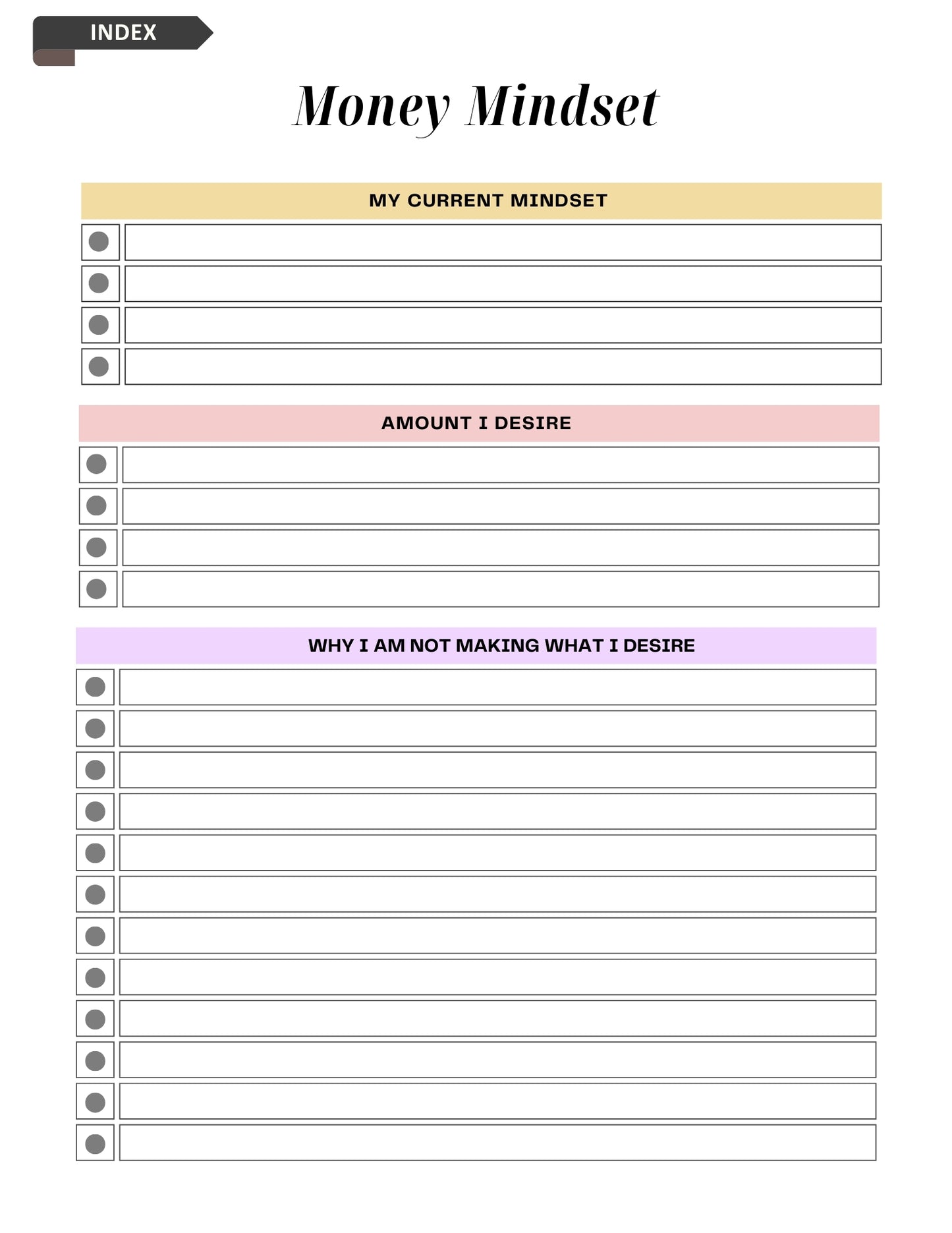 2025 Digital Manifestation Journal | Align Your Mind, Manifest Your Future | Planner