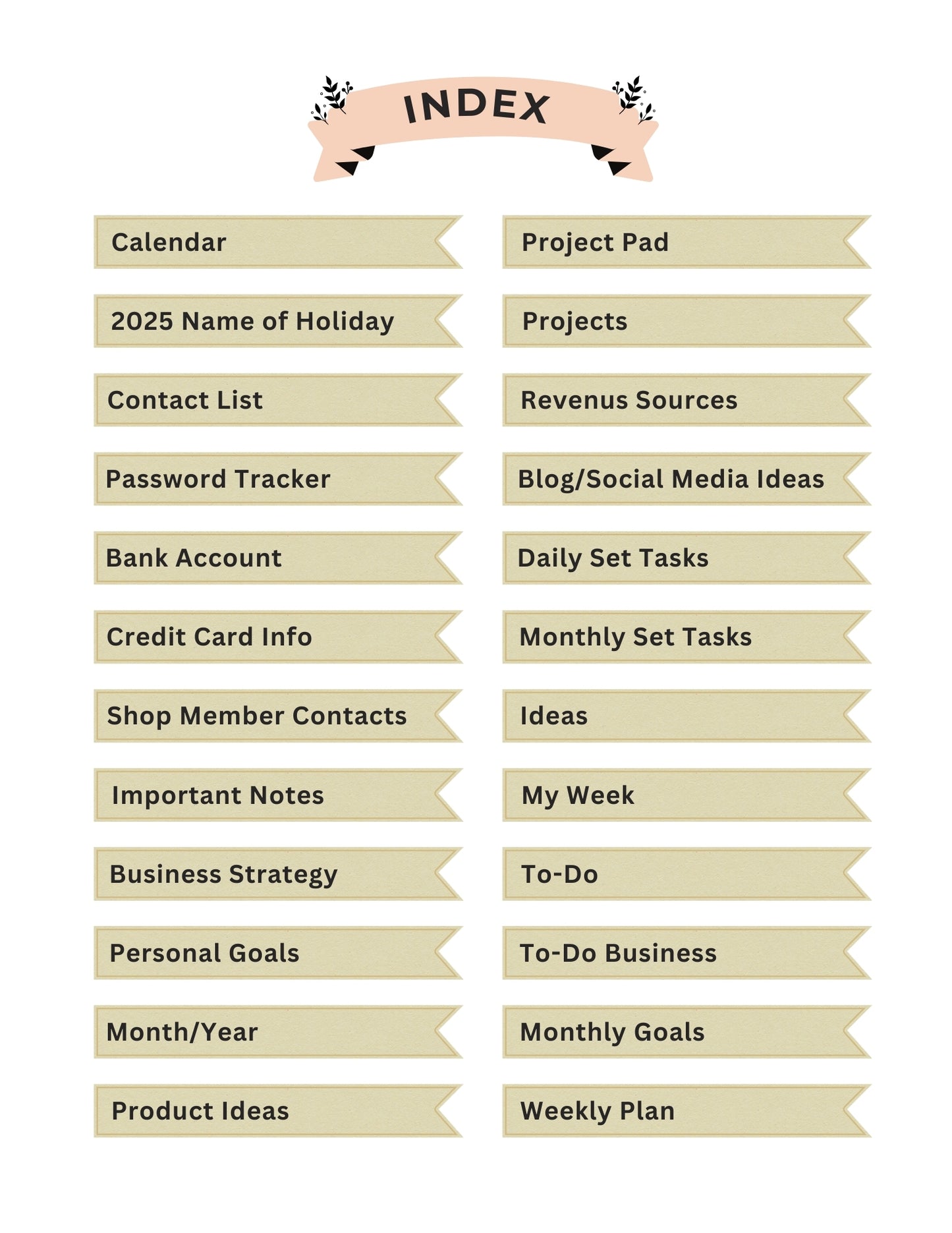 2025 Side Hustle Planner | Business Tracker & Income Organizer for Entrepreneurs