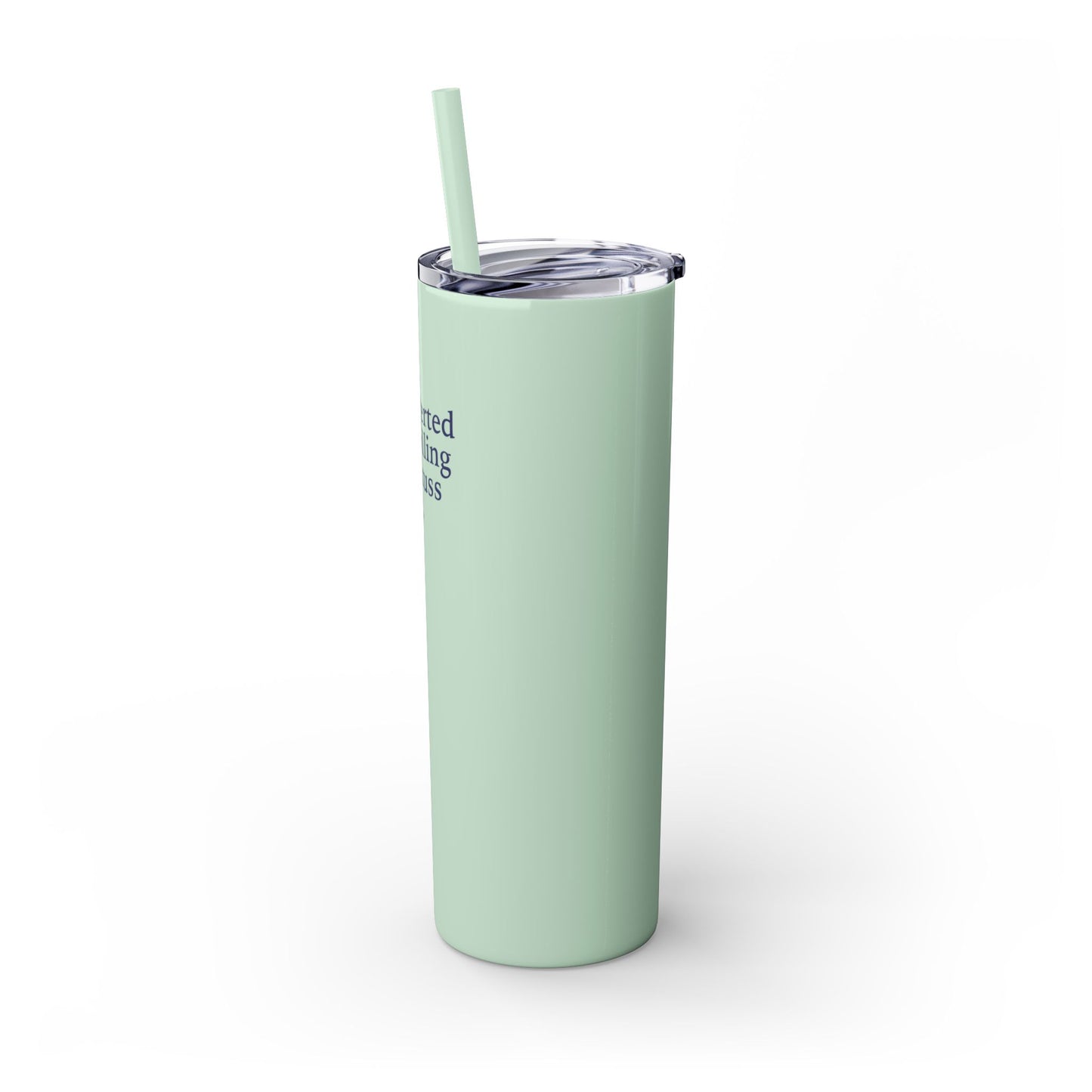 Let's Talk - Skinny Tumbler w/Straw