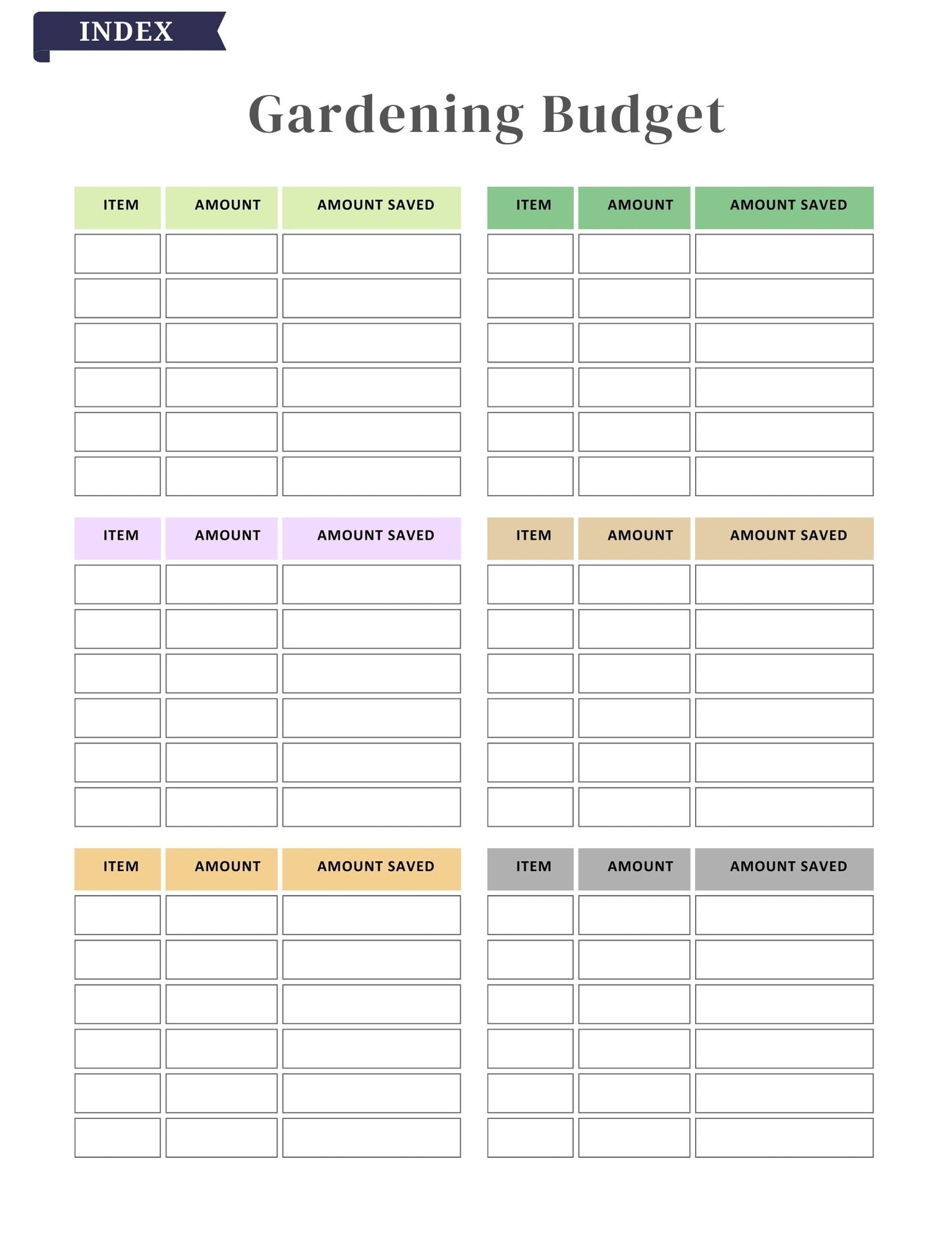 2025–2026 Garden Planner – 81 Pages Digital Download