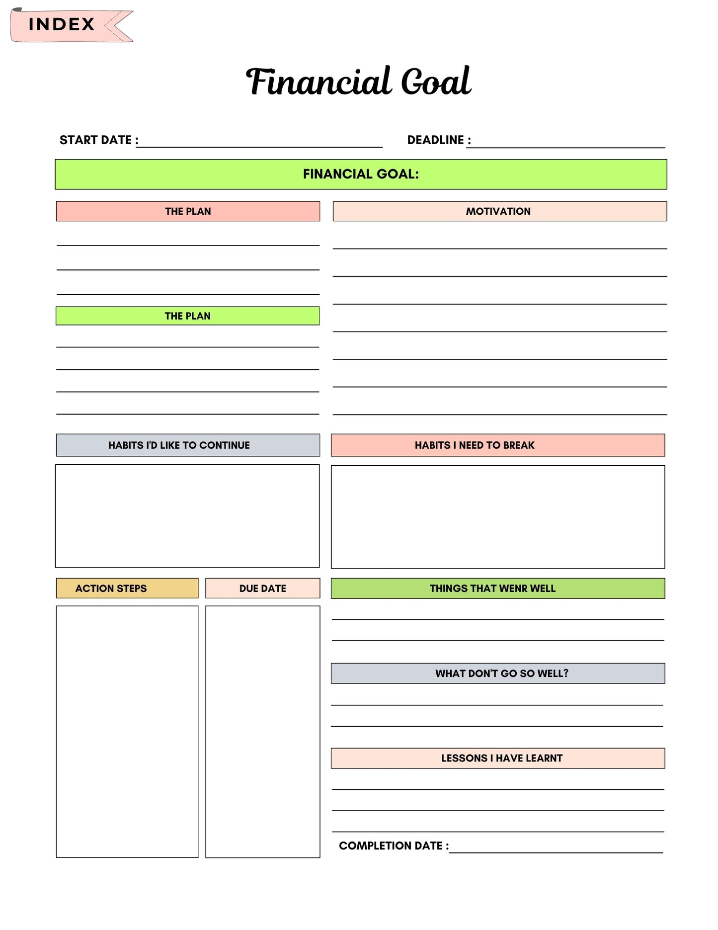 2025 Budget Planner | Master Your Money, Reach Your Goals