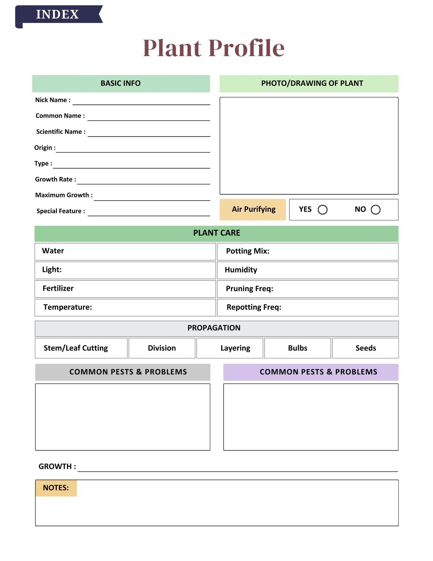 2025–2026 Garden Planner – 81 Pages Digital Download