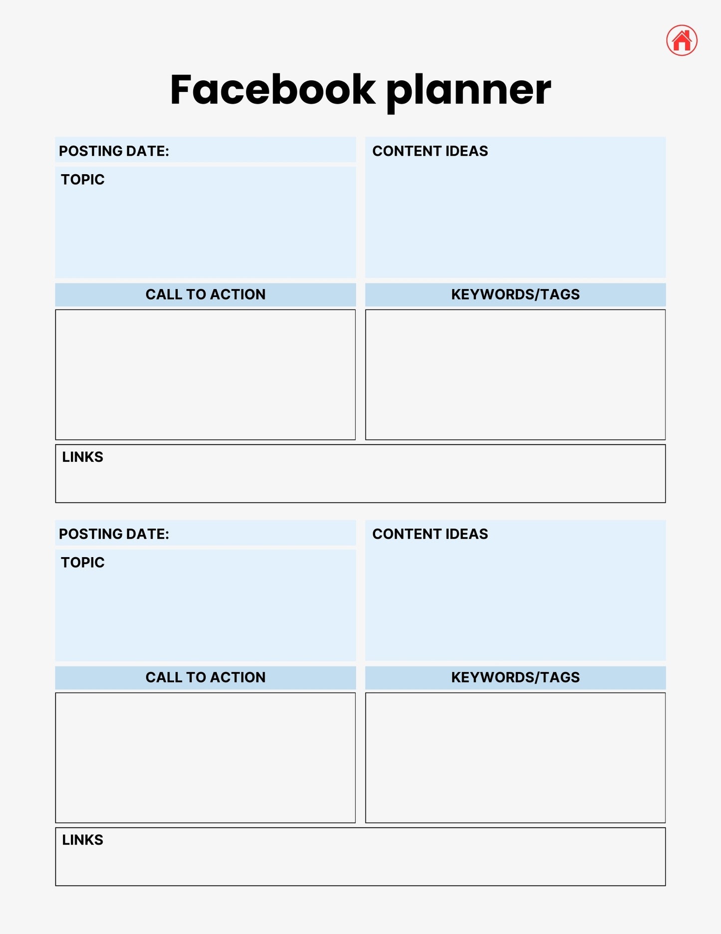 2025/26 Social Media Marketing Planner | Ultimate Content, Strategy & Business Tracker
