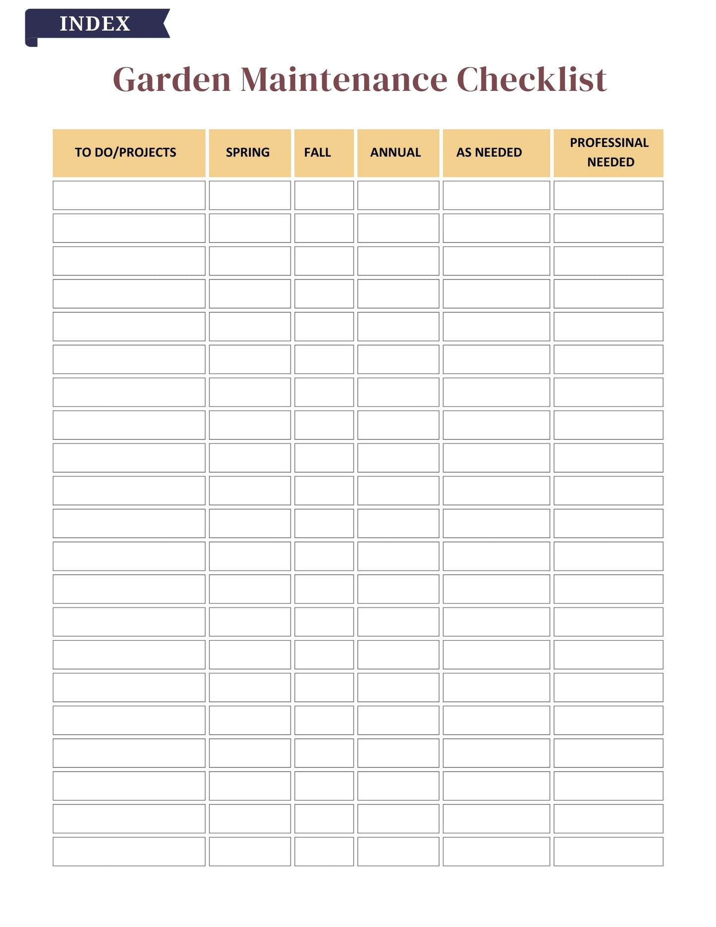 2025–2026 Garden Planner – 81 Pages Digital Download