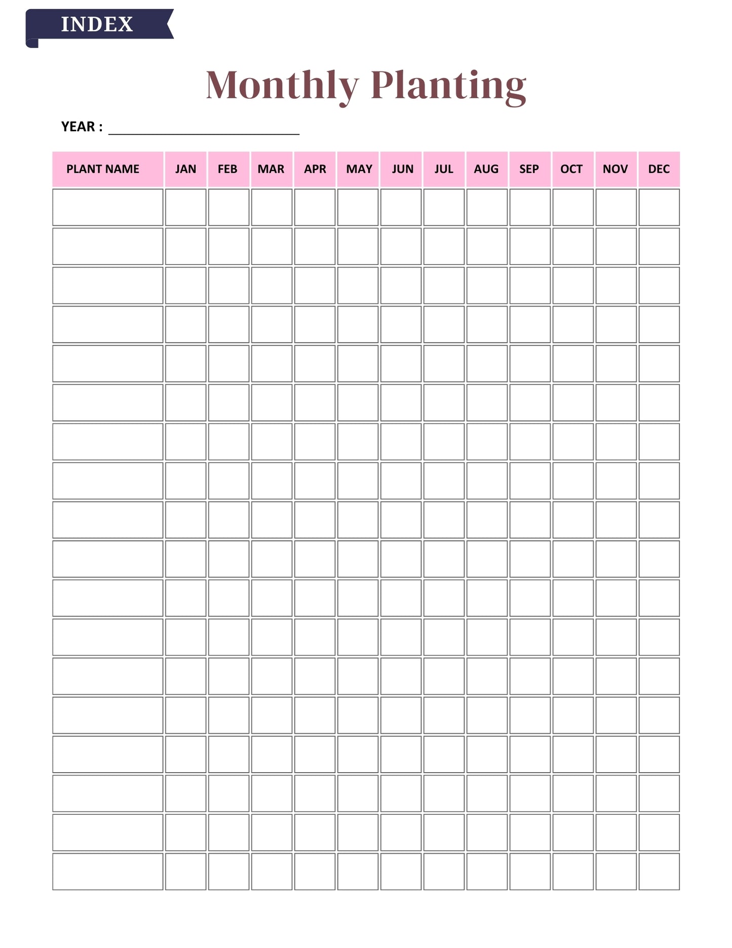 2025–2026 Garden Planner – 81 Pages Digital Download