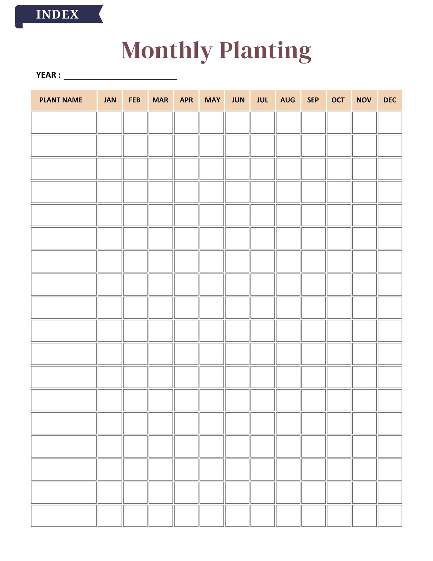 2025–2026 Garden Planner – 81 Pages Digital Download