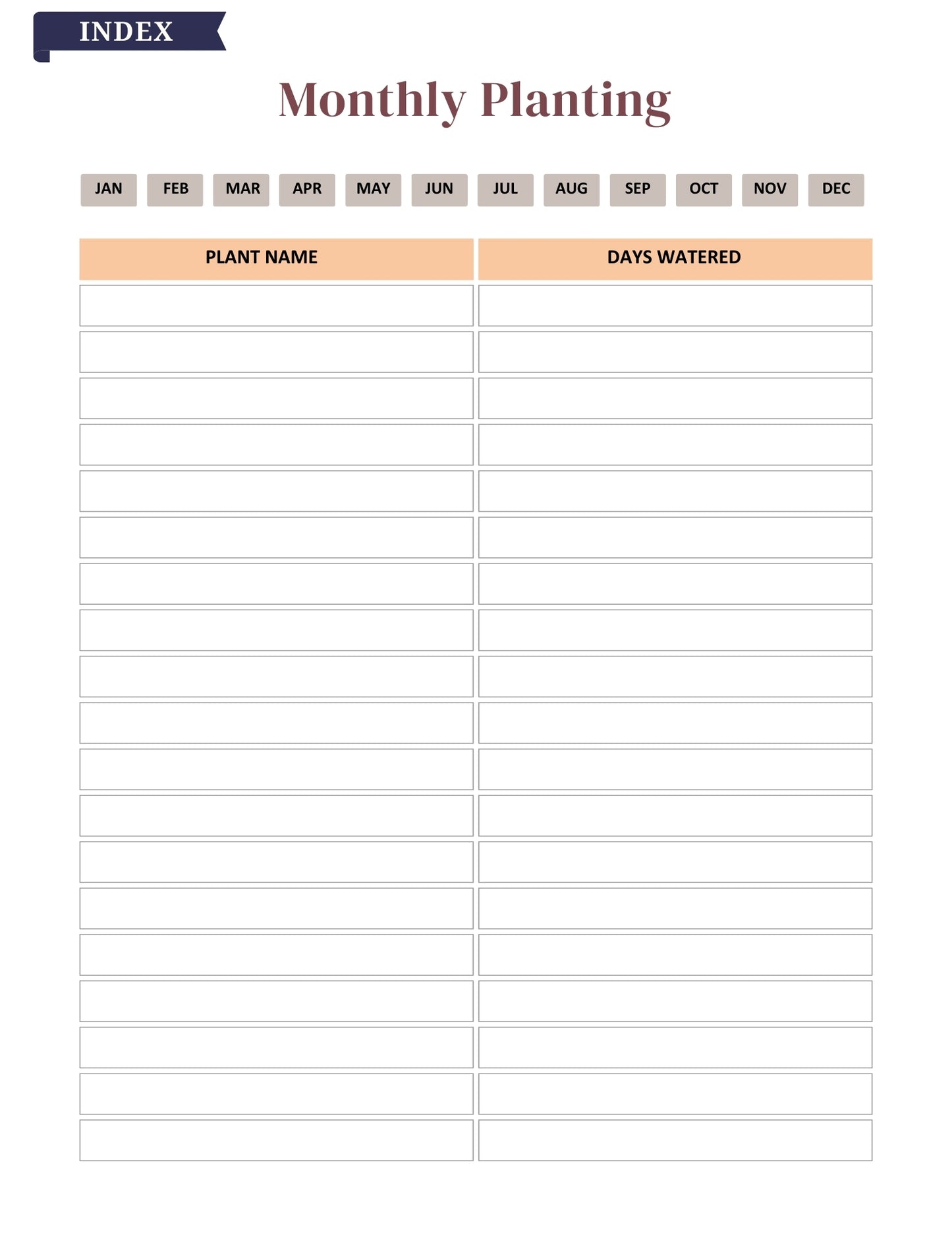 2025–2026 Garden Planner – 81 Pages Digital Download