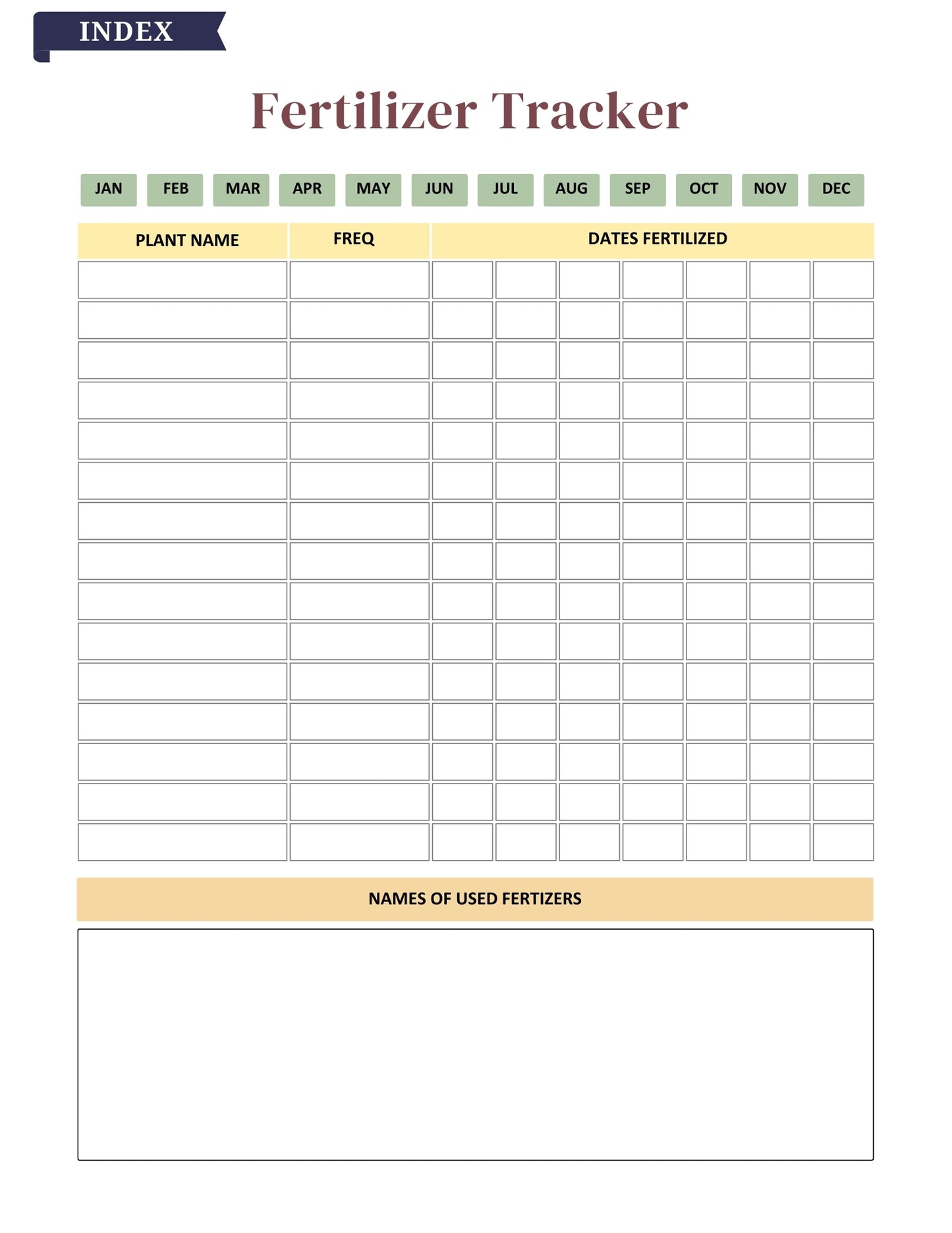 2025–2026 Garden Planner – 81 Pages Digital Download