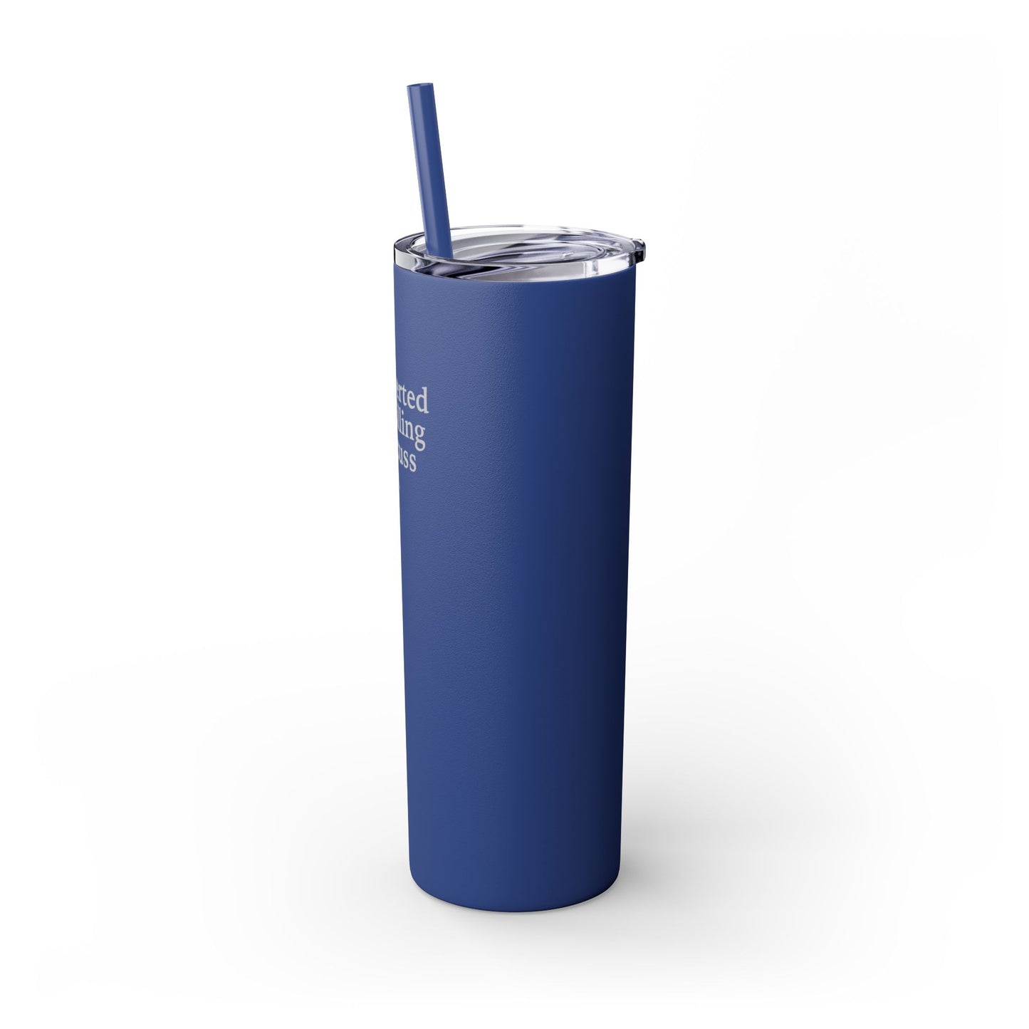 Let's Talk - Skinny Tumbler w/Straw