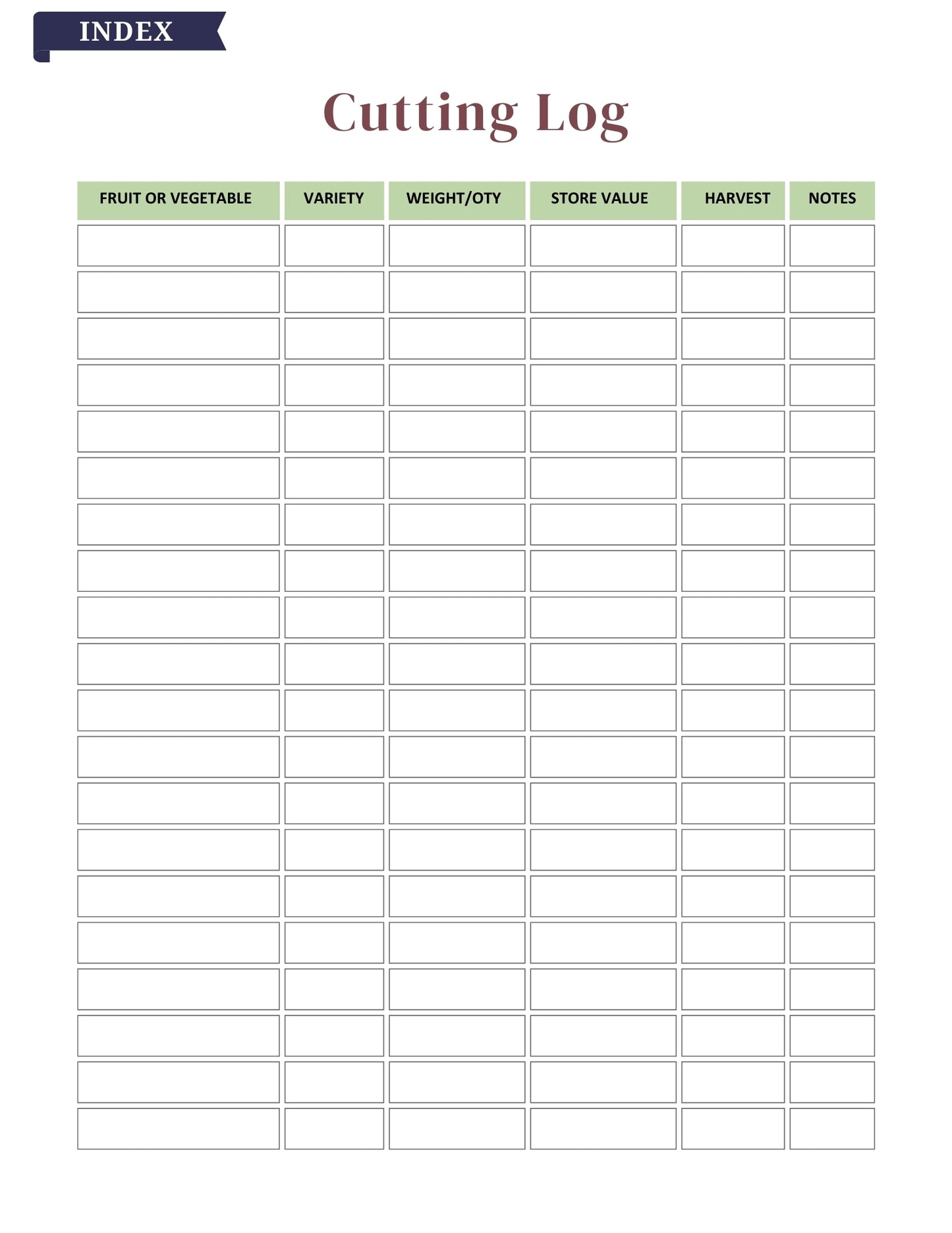 2025–2026 Garden Planner – 81 Pages Digital Download