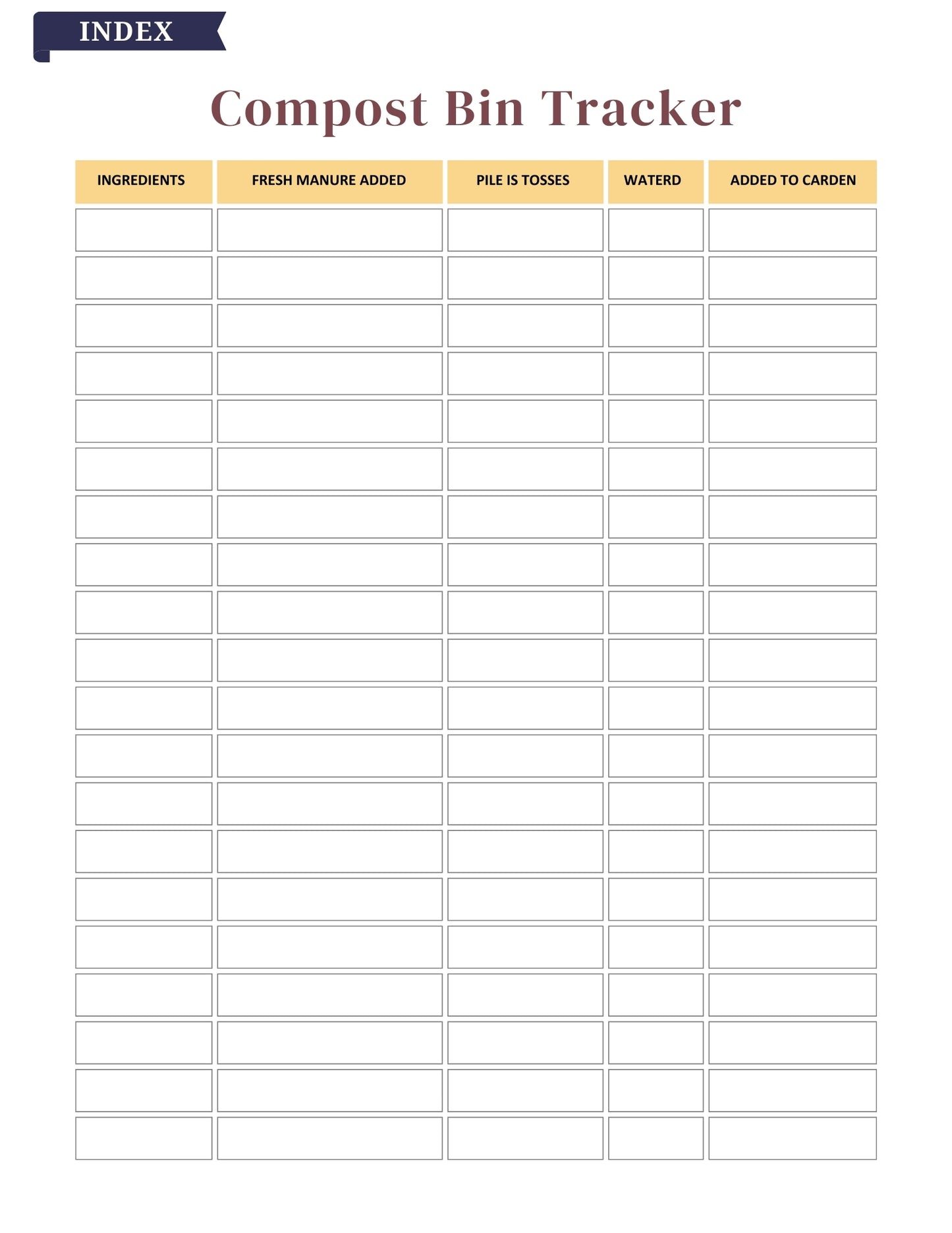 2025–2026 Garden Planner – 81 Pages Digital Download