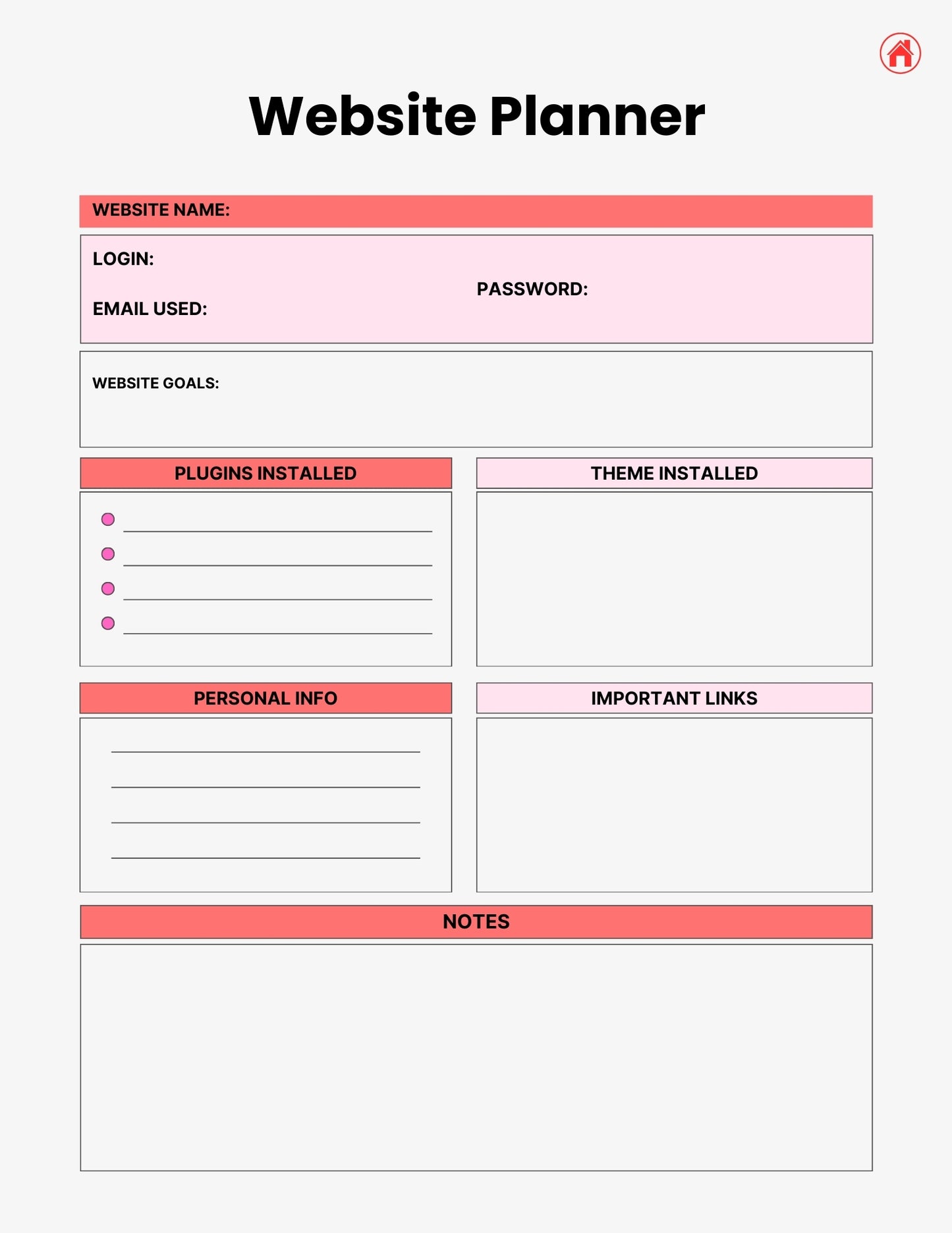 2025/26 Social Media Marketing Planner | Ultimate Content, Strategy & Business Tracker