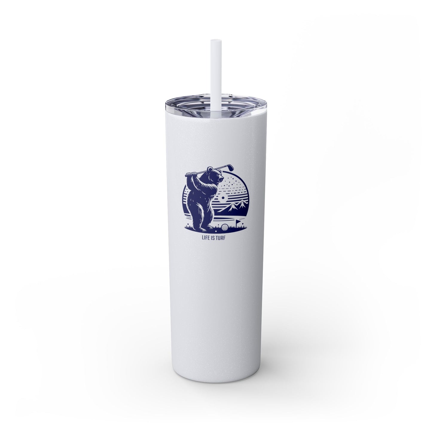 Bear Golf - Skinny Tumbler w/Straw