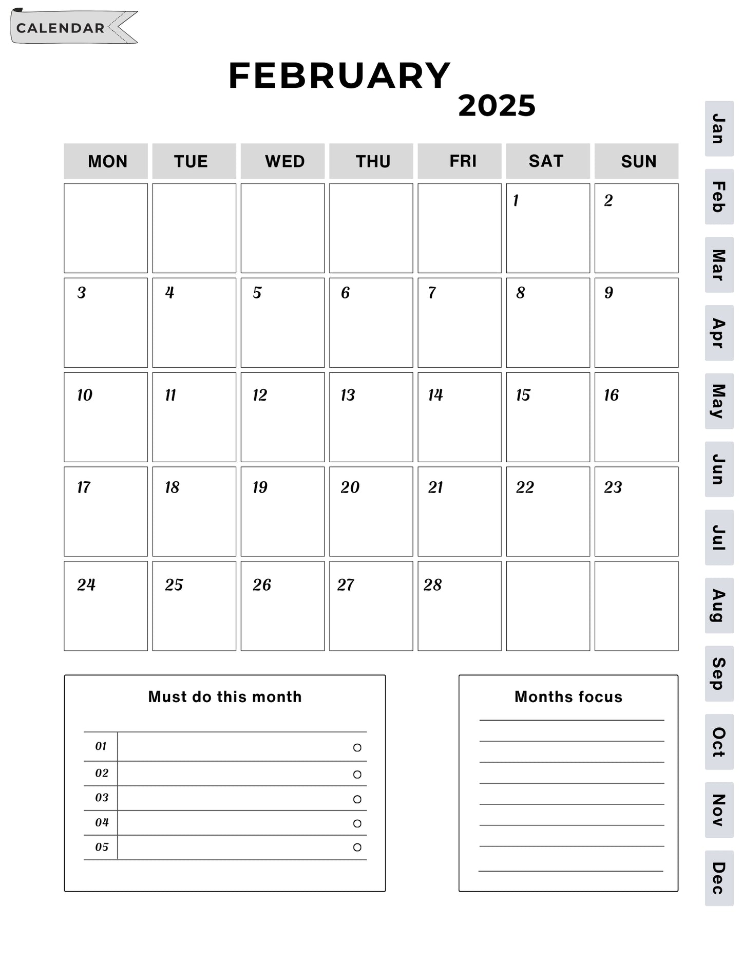 2025 365 Days Digital Planner | Plan Every Day with Purpose