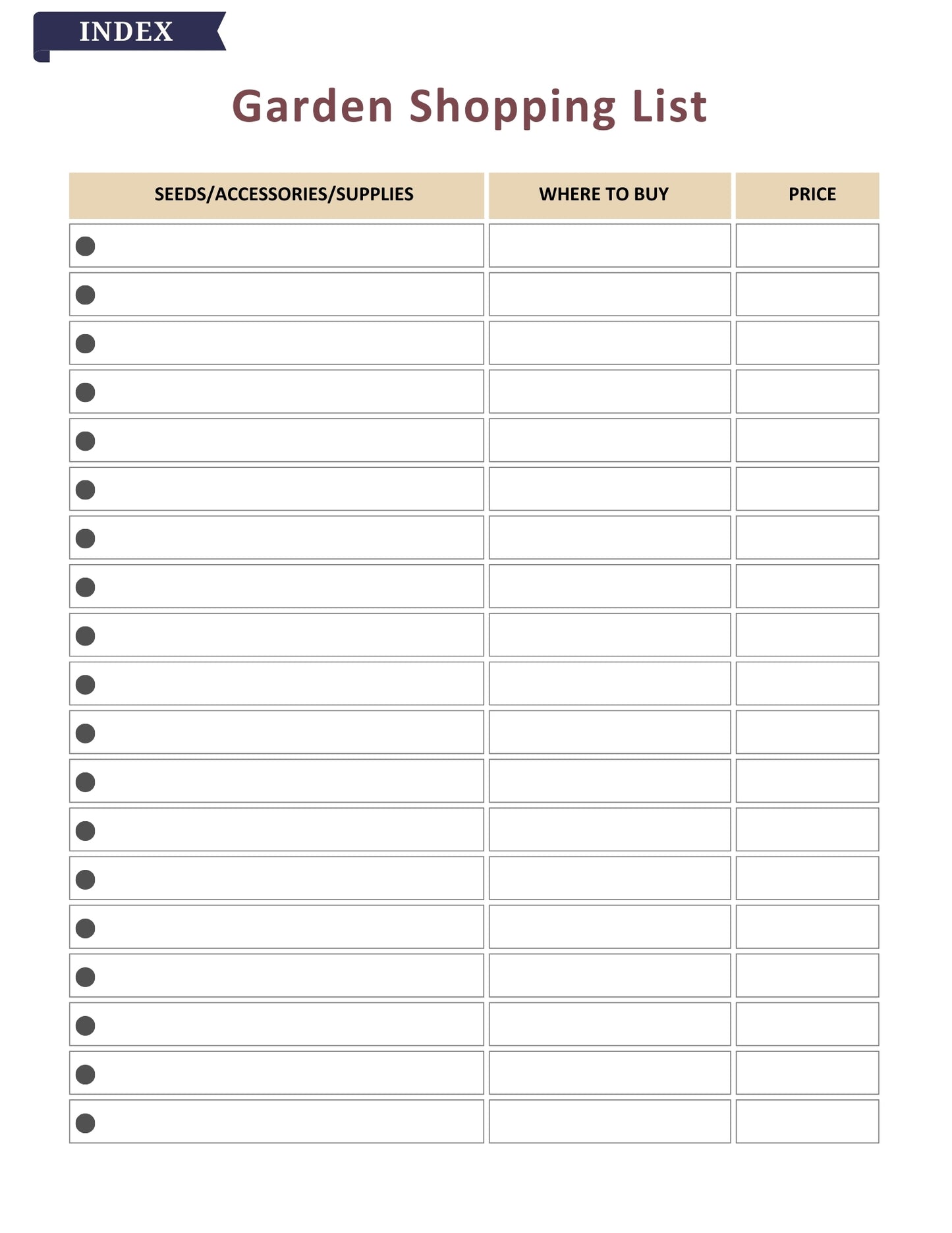 2025–2026 Garden Planner – 81 Pages Digital Download