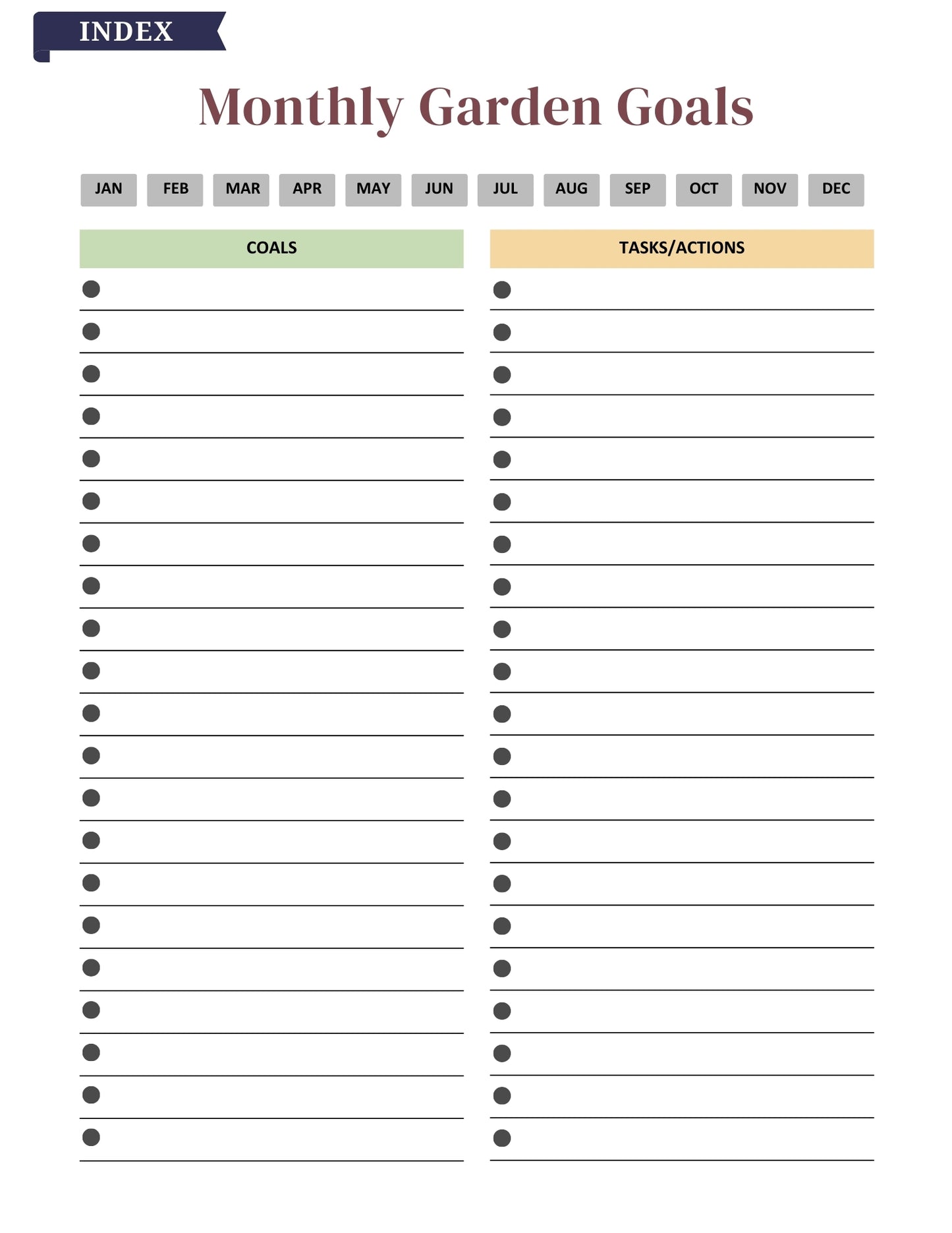 2025–2026 Garden Planner – 81 Pages Digital Download