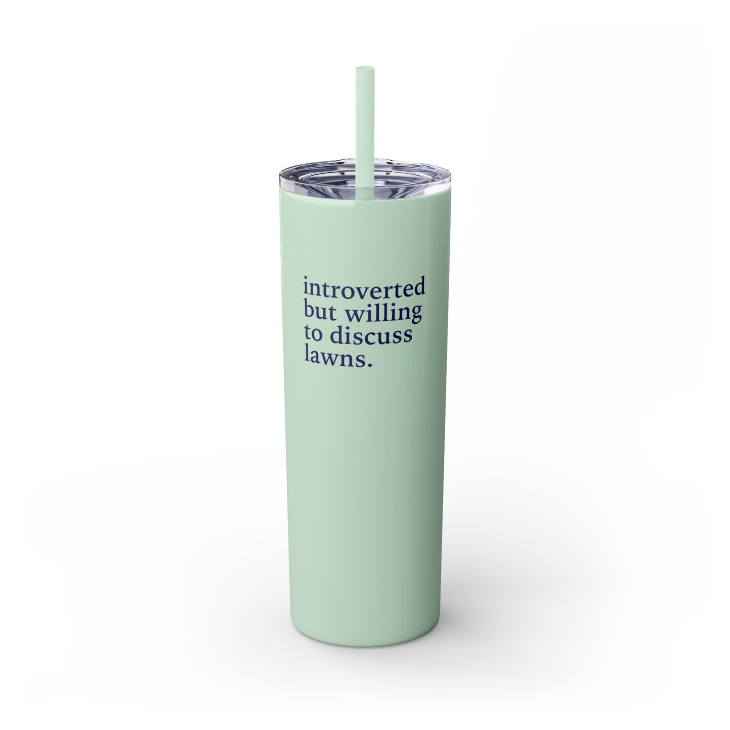 Let's Talk - Skinny Tumbler w/Straw