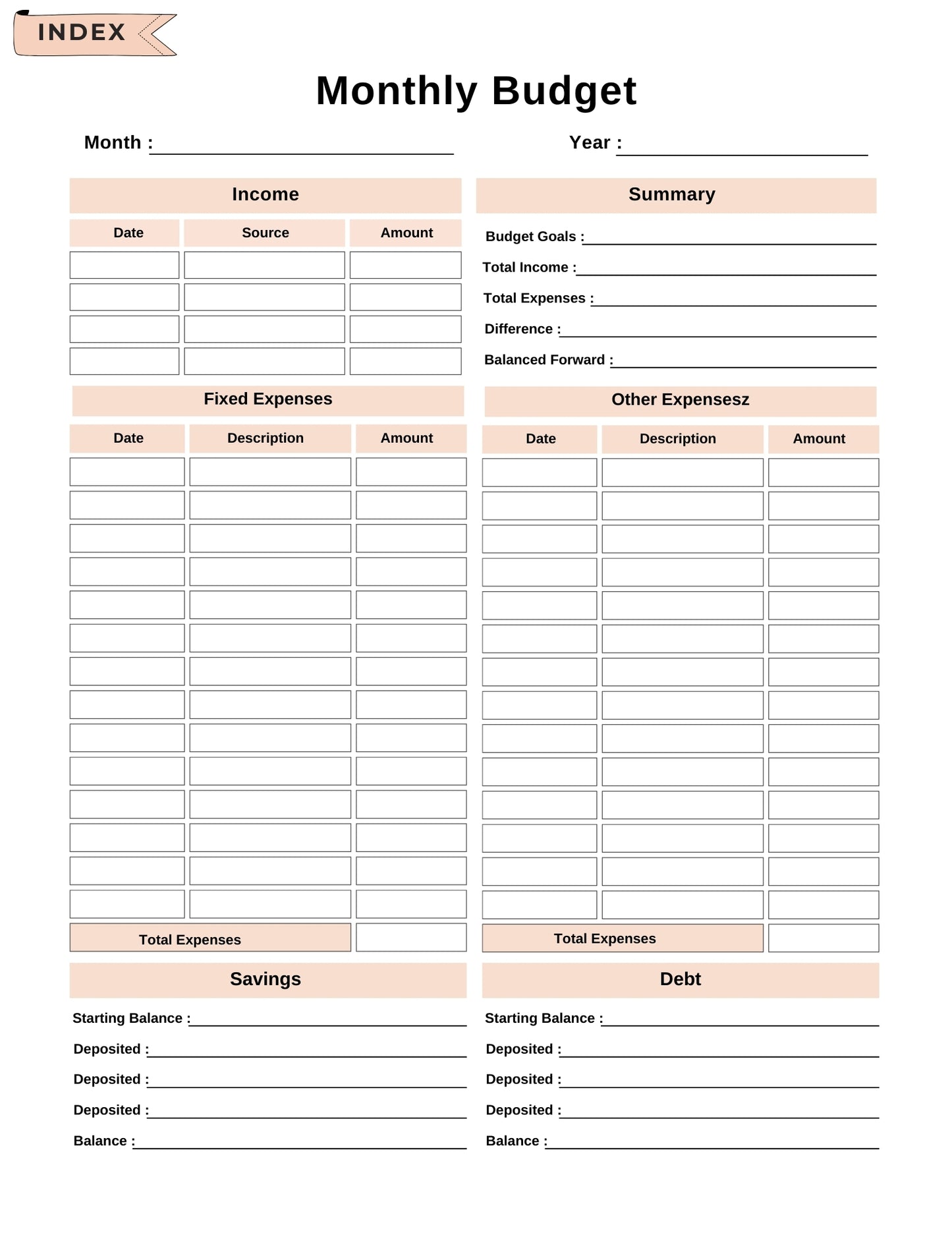 2025 Side Hustle Planner | Business Tracker & Income Organizer for Entrepreneurs