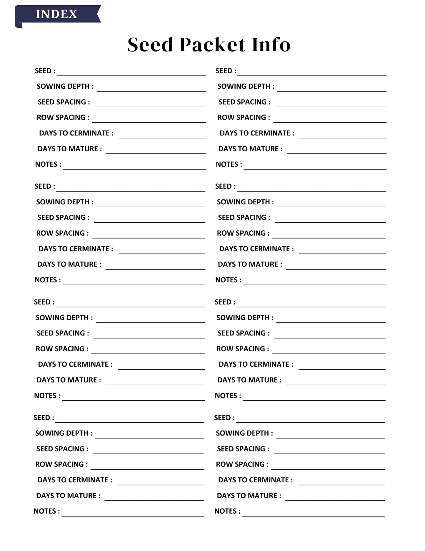 2025–2026 Garden Planner – 81 Pages Digital Download
