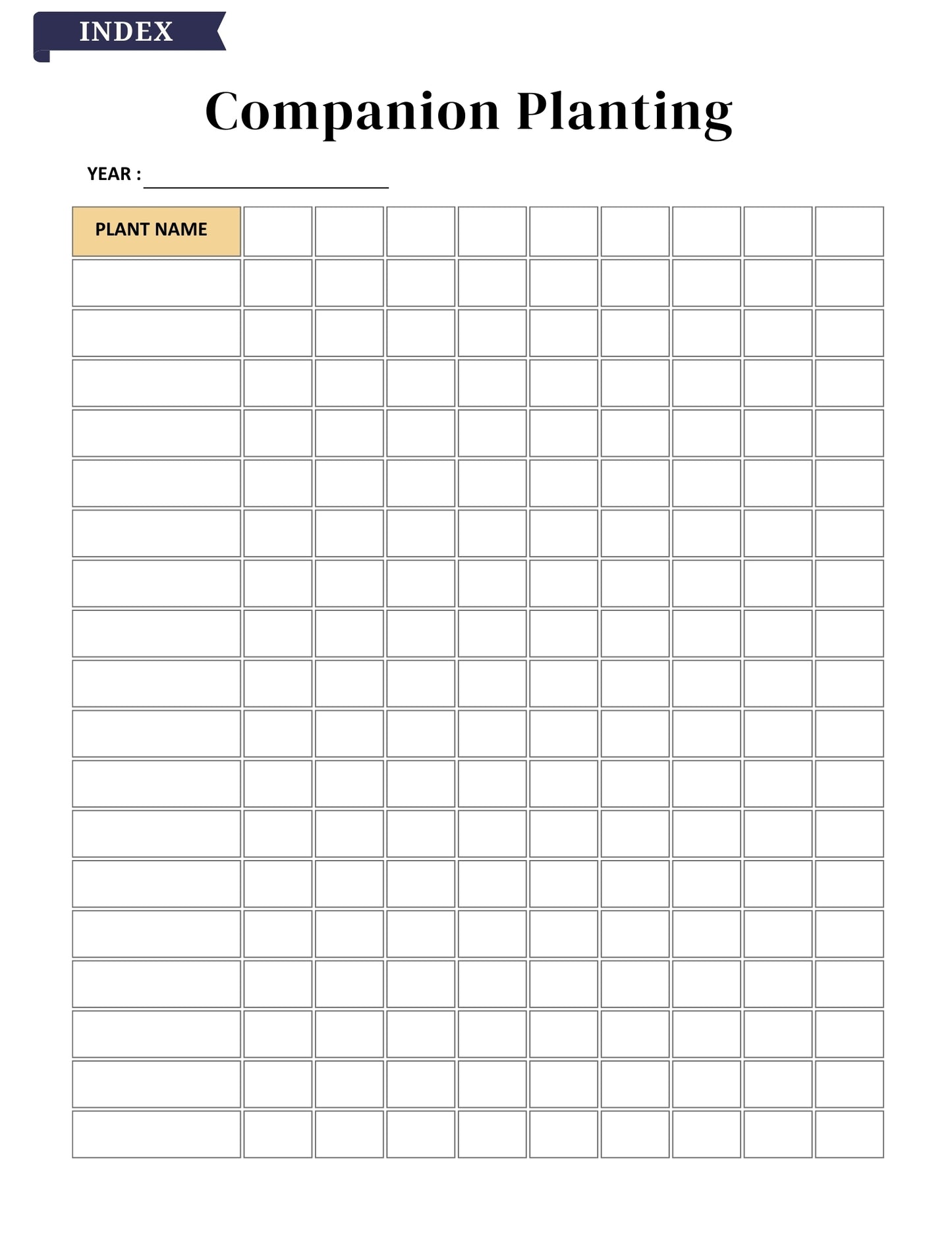 2025–2026 Garden Planner – 81 Pages Digital Download
